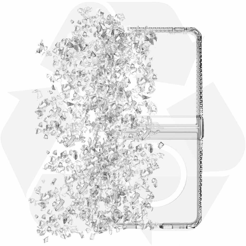 ITSKINS Hybrid_R Hinge Clear w/Magnets Case for Samsung Galaxy Z Flip8