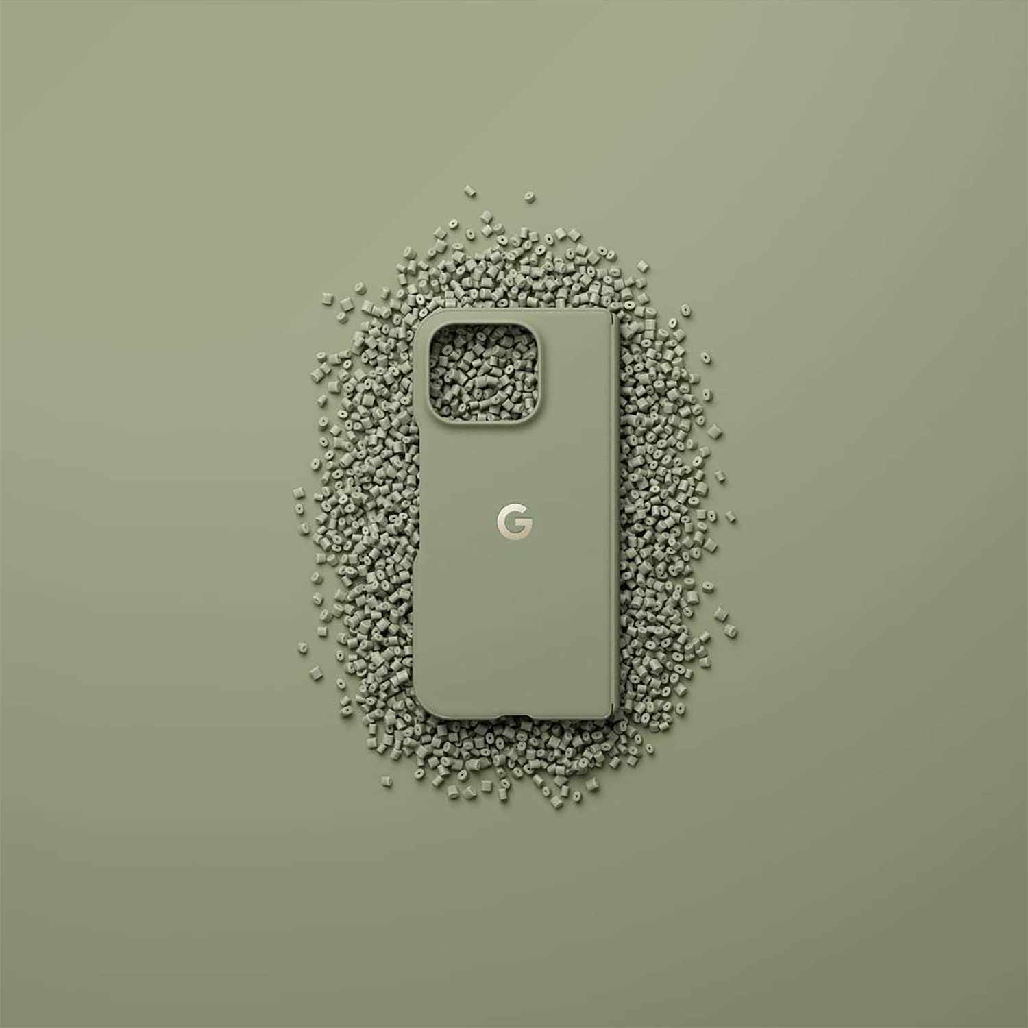 Google Silicone Case w/Magnets Olive for Google Pixel 11 Pro Fold