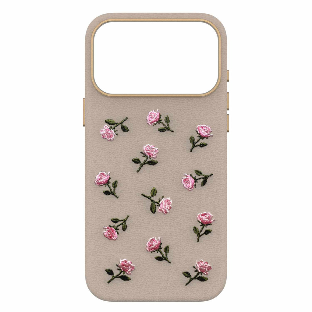 OtterBox Symmetry Cactus Leather Embroidery MagSafe Case Cottage Rose for iPhone 18 Pro Max/17 Pro Max