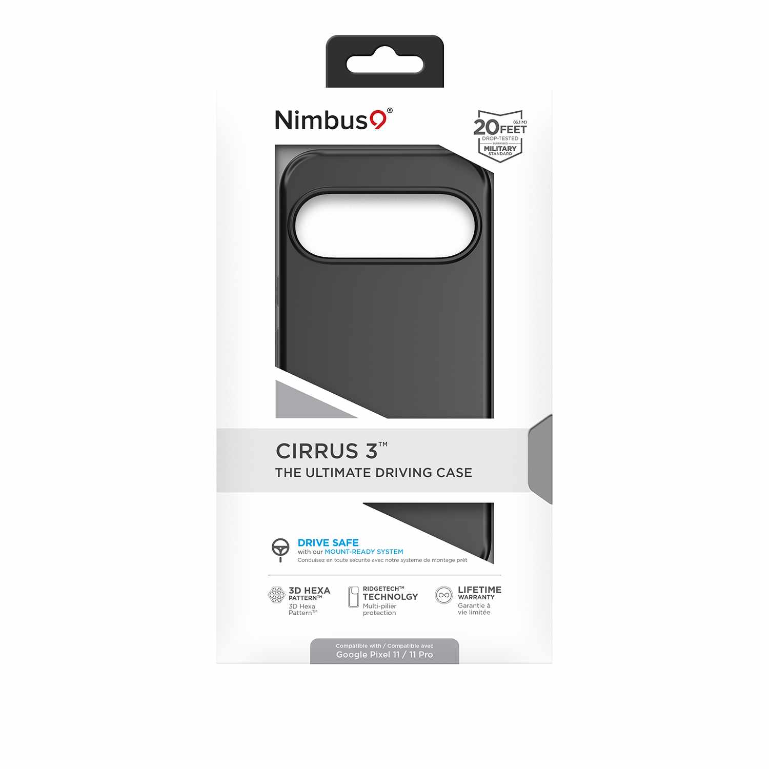 Nimbus9 Cirrus 3 Premium MagSafe Case Black for Google Pixel 11/11 Pro