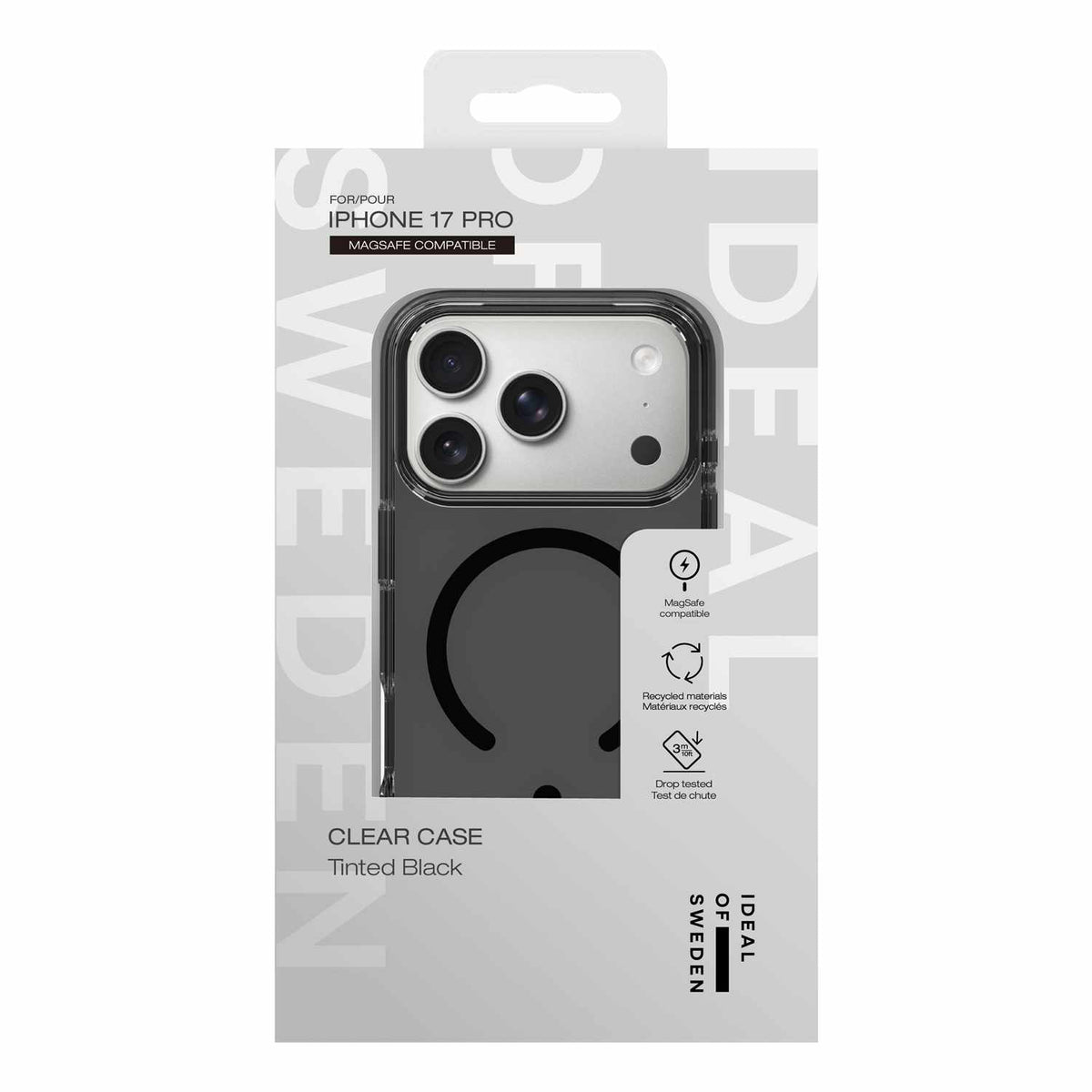 Ideal of Sweden Clear MagSafe Case Tinted Black for iPhone 18 Pro/17 Pro