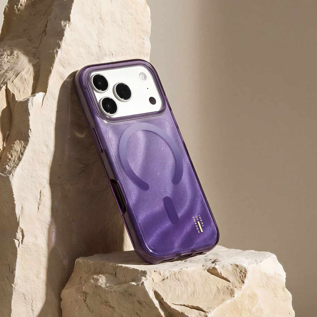 Ideal of Sweden Glitter Glow MagSafe Case Amethyst Mist for iPhone 18 Pro/17 Pro