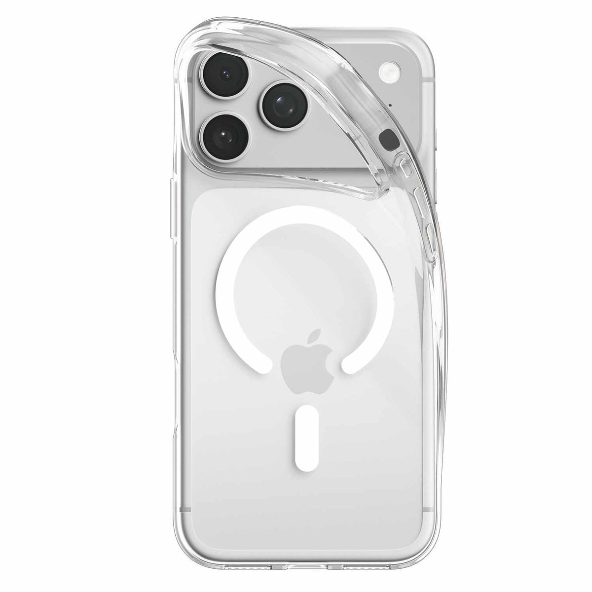 Spigen Crystal Flex MagFit Case Clear White for iPhone 18 Pro/17 Pro