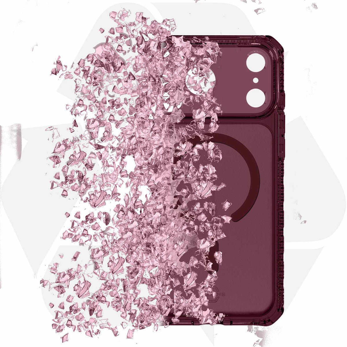 ITSKINS Hybrid_R Vapor MagSafe Case Plum for iPhone 18 Pro Max/17 Pro Max