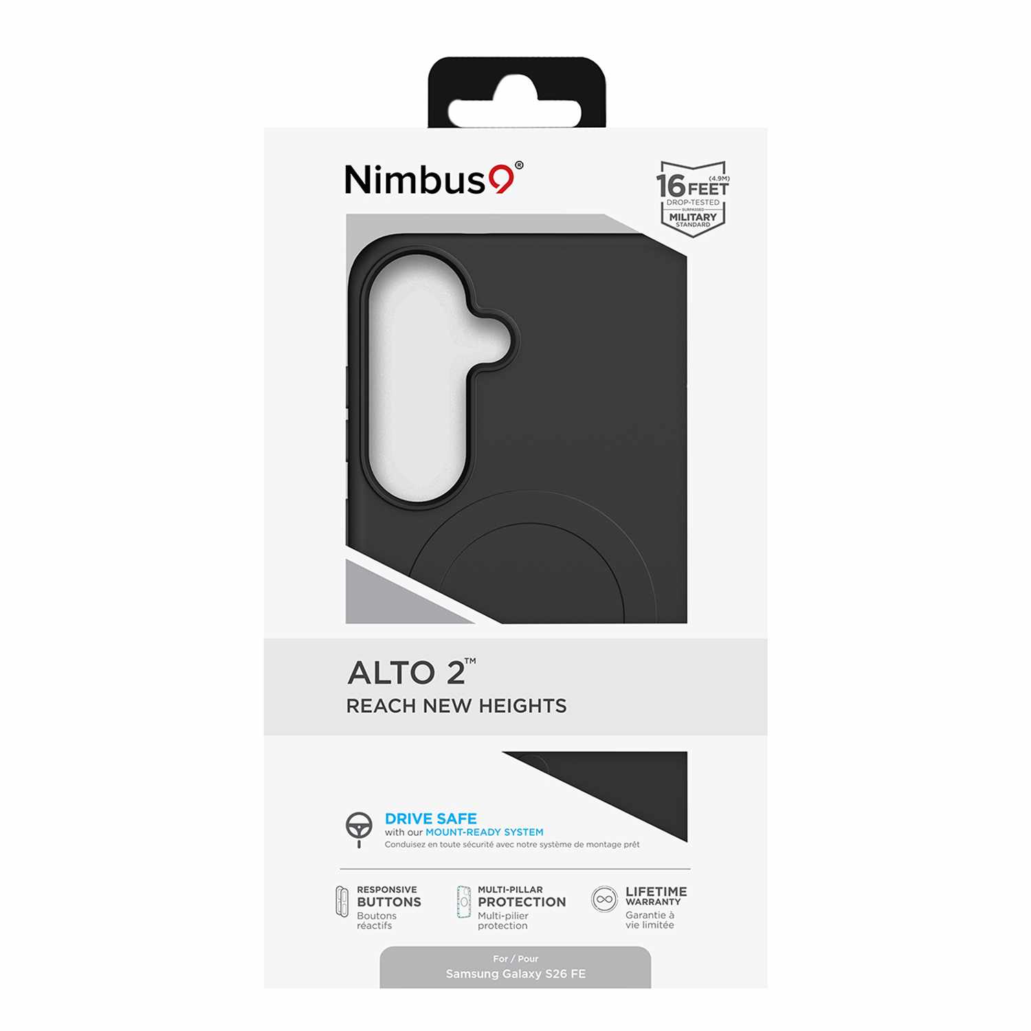 Nimbus9 Alto 2 MagSafe Case Black for Samsung Galaxy S26 FE