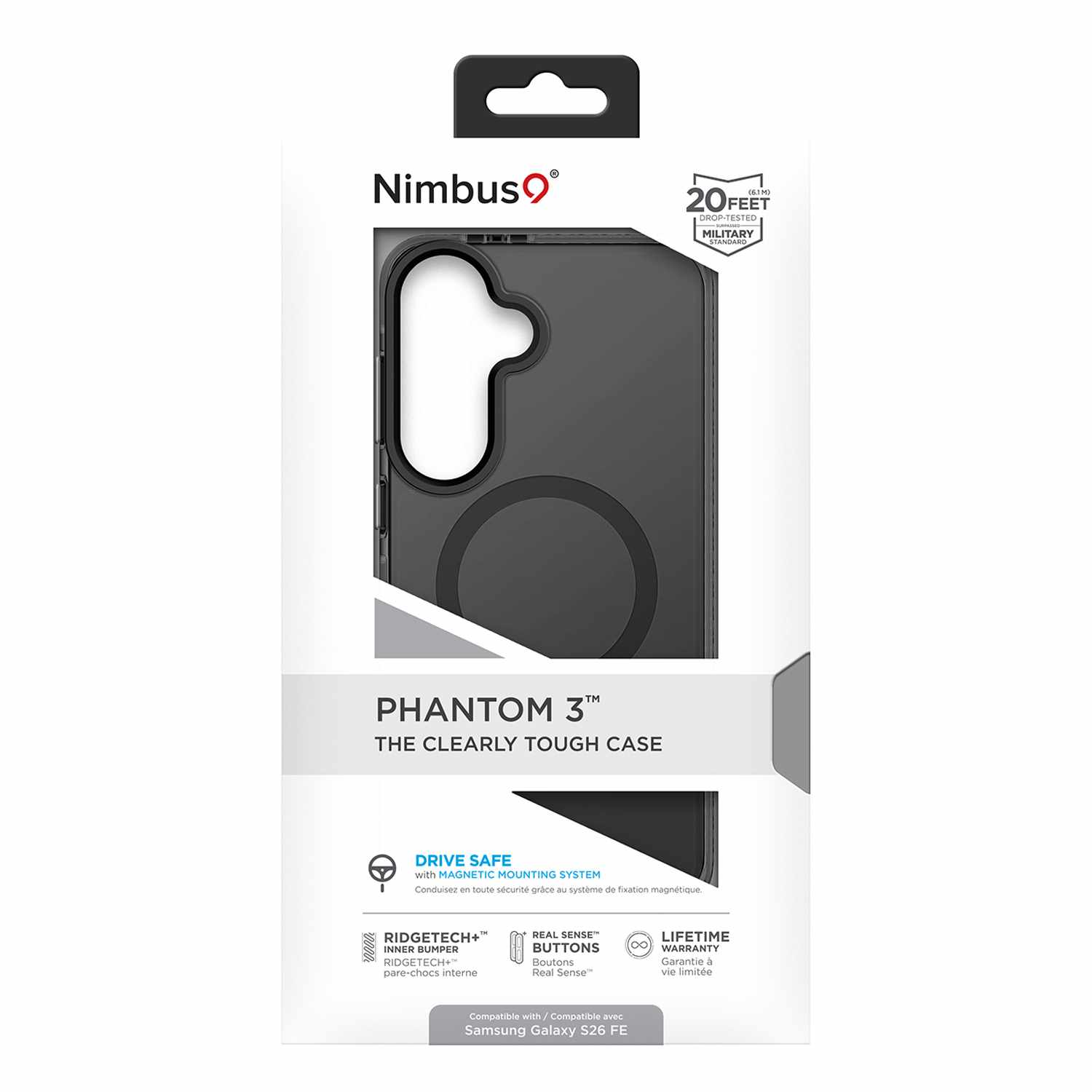 Nimbus9 Phantom 3 MagSafe Case Smoke for Samsung Galaxy S26 FE