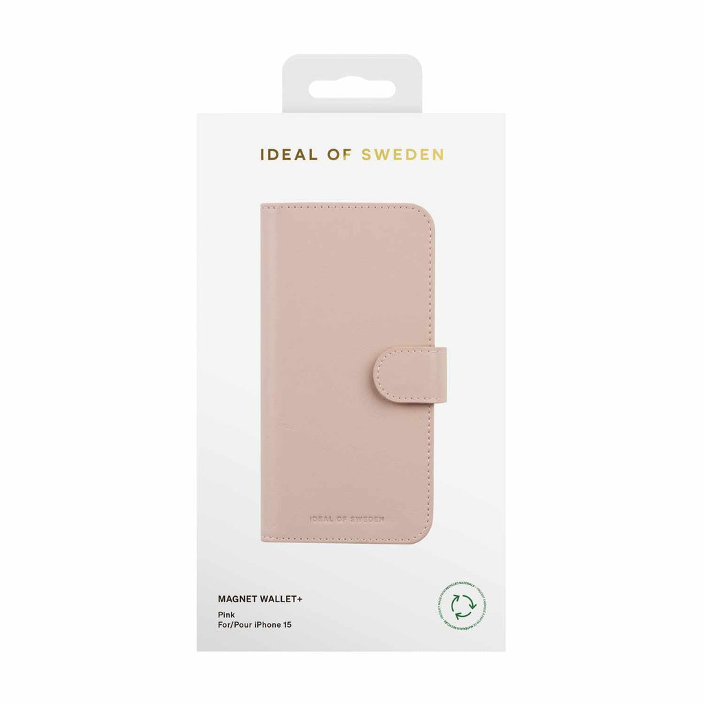 Ideal of Sweden Magnet Wallet+ Case Pink for iPhone 15