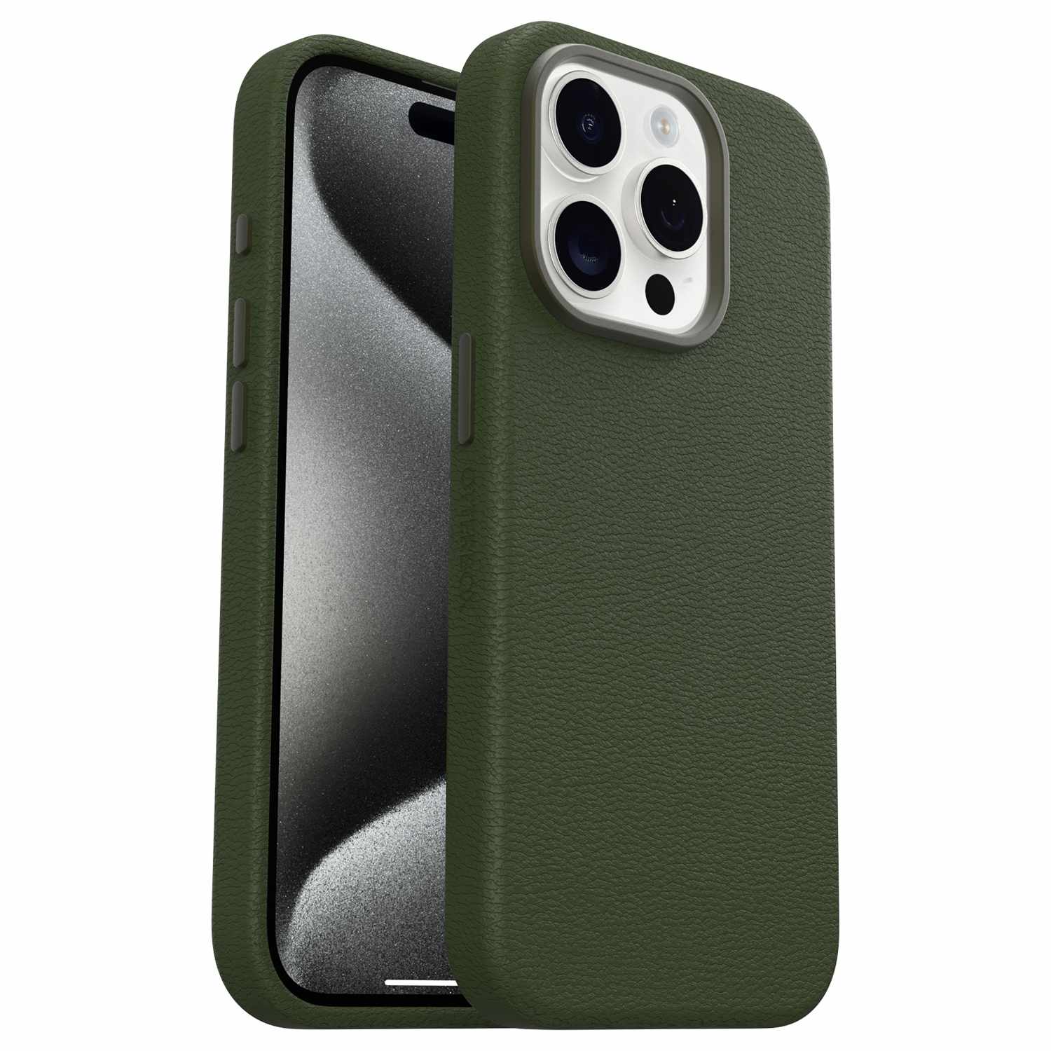 7795570 Symmetry Cactus Leather MagSafe Case iPhone 15 Pro Cactus Grove