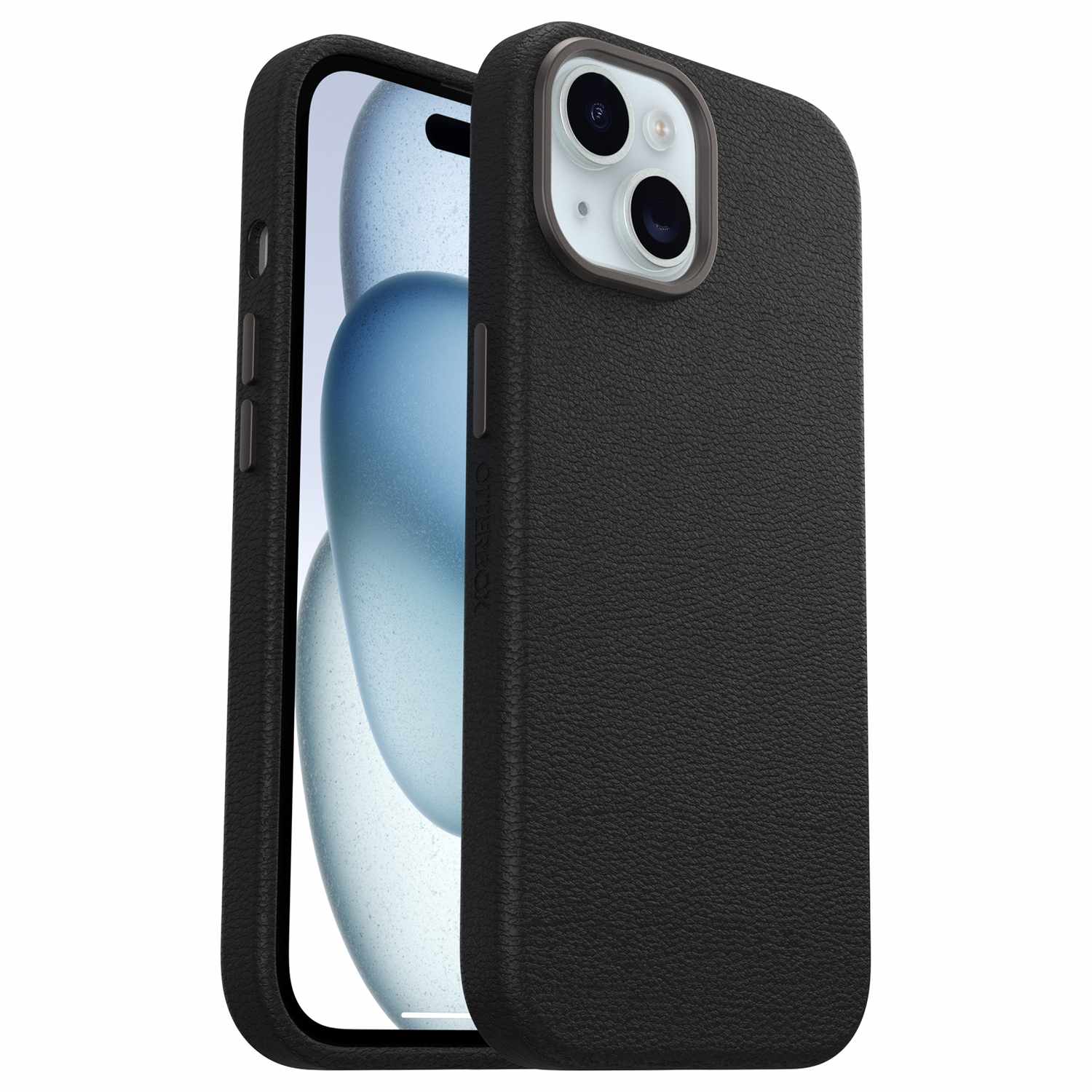 7795561 Symmetry Cactus Leather Case iPhone 15 Noir Ash