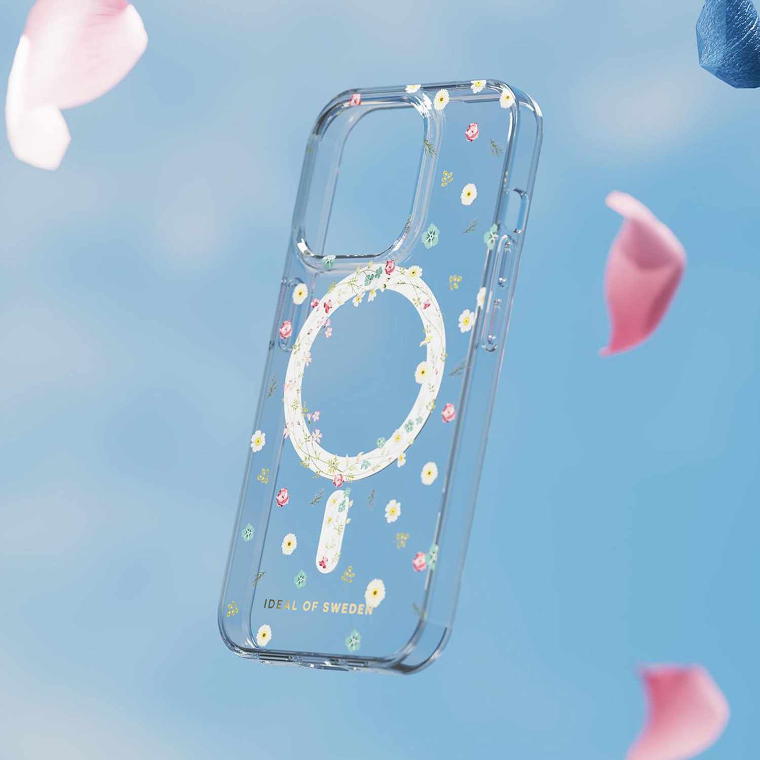 Ideal of Sweden Clear MagSafe Mid Case Petite Floral for iPhone 17e/16e/15/14/13