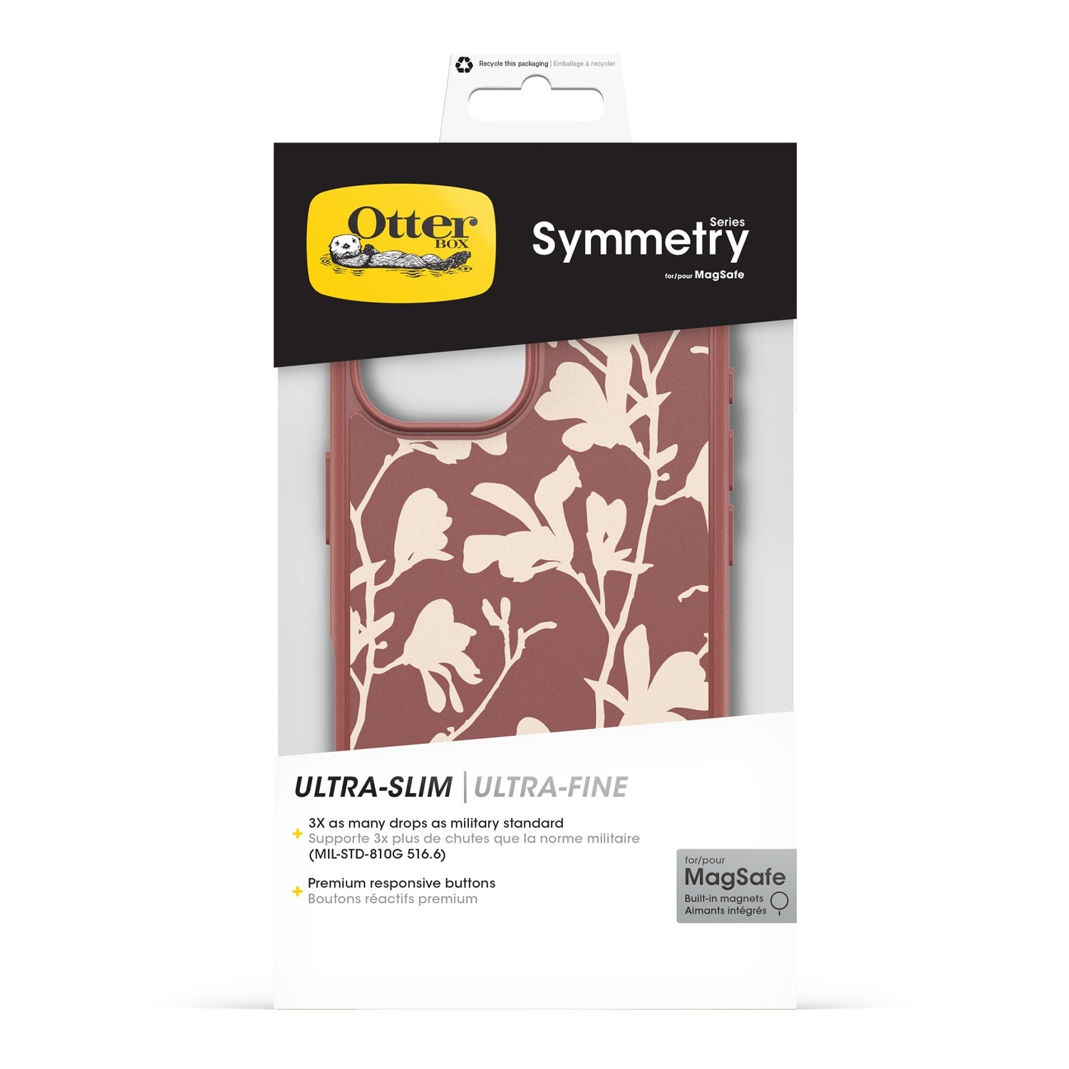 OtterBox Symmetry Graphics MagSafe Case Autumn Rust for iPhone 16