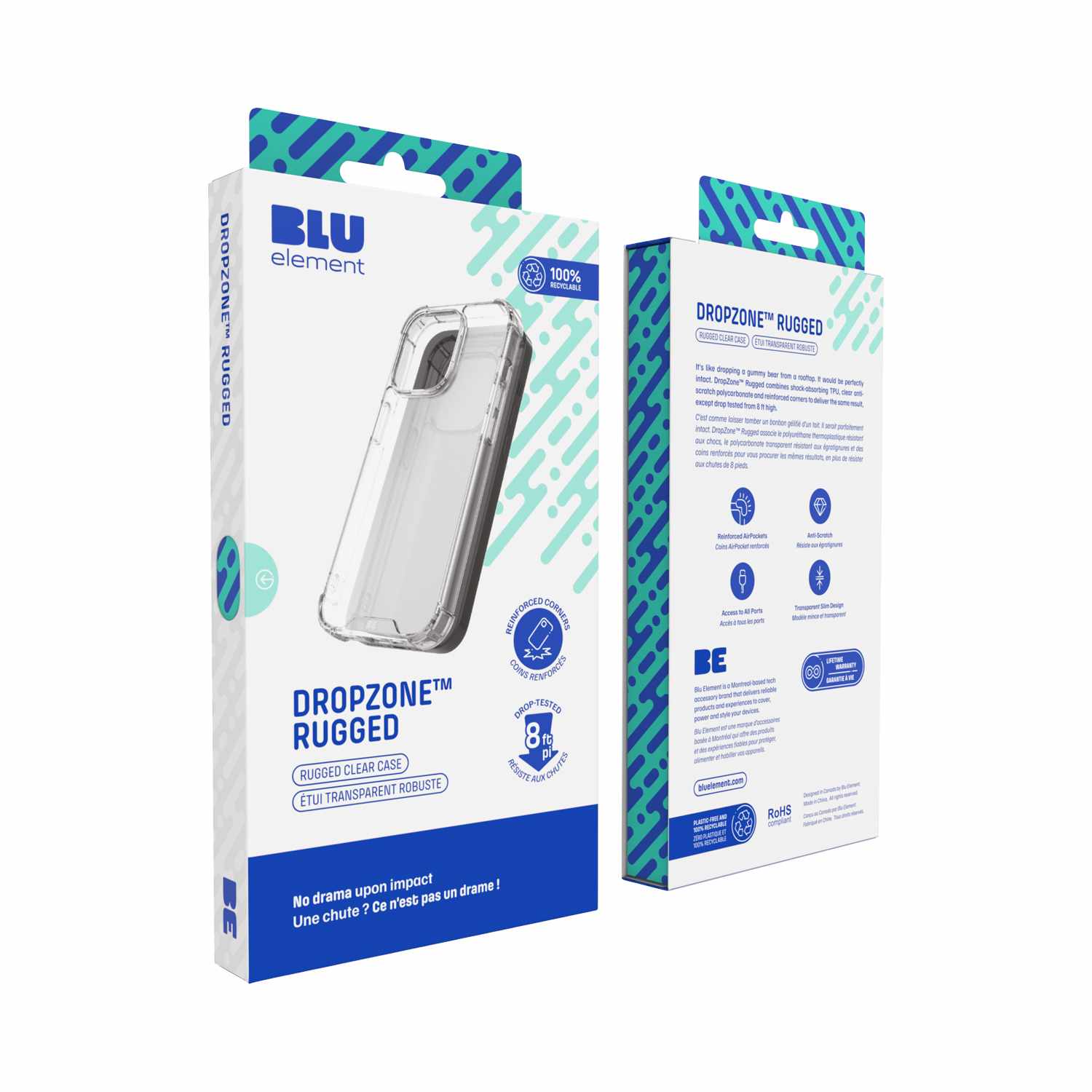 Blu Element DropZone Rugged MagSafe Case Clear for iPhone 16 Pro