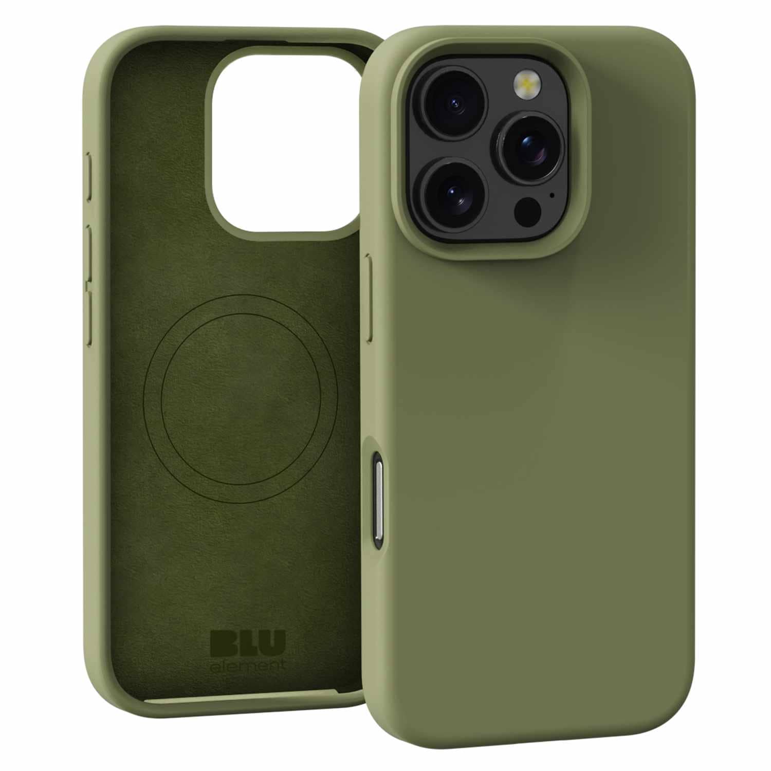 Blu Element Silicone MagSafe Case Olive foriPhone 16 Pro Max