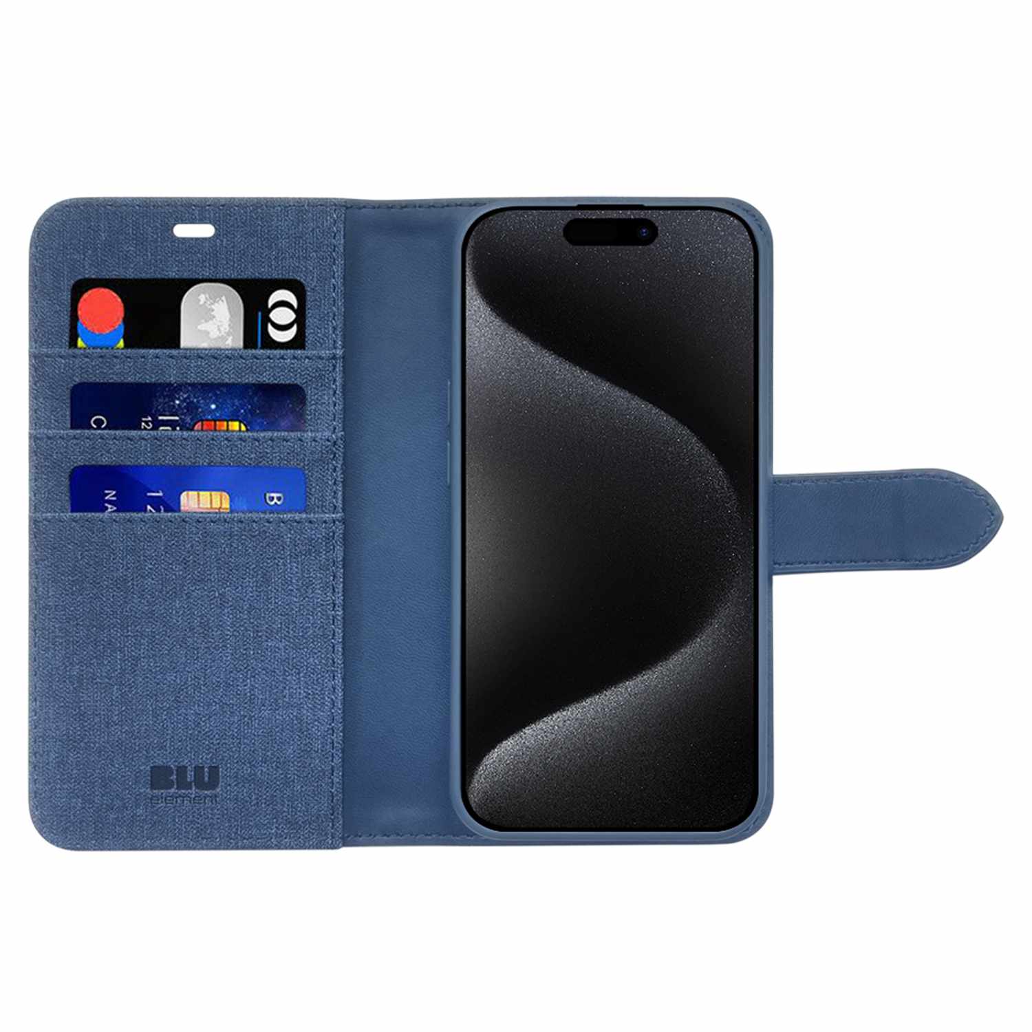 Blu Element Folio 2-in-1 MagSafe Case Lazuli Blue for iPhone 16 Pro Max