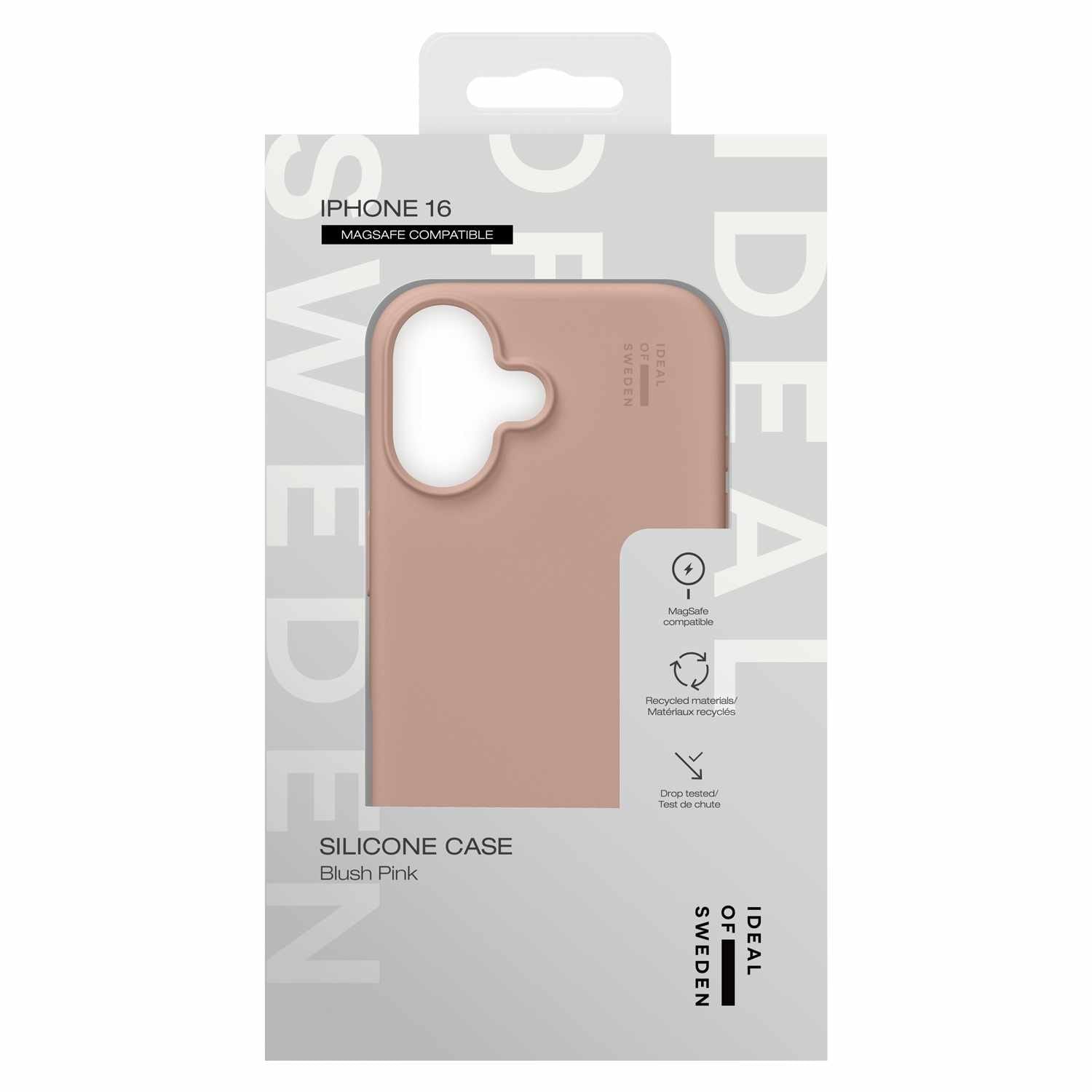 IDSICMSI2461408 Silicone Case MagSafe iPhone 16 Blush Pink