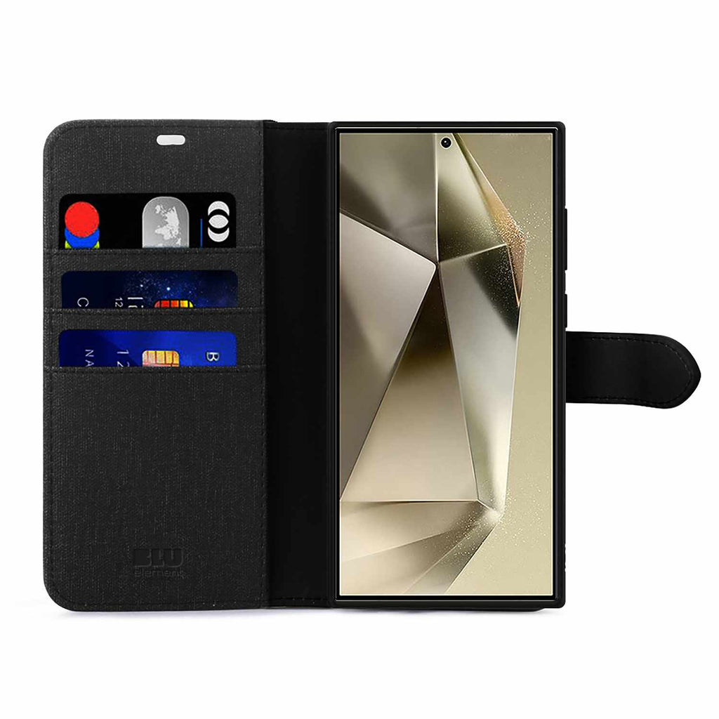 Blu Element Folio 2-in-1 Case Black for Samsung Galaxy S25 Ultra
