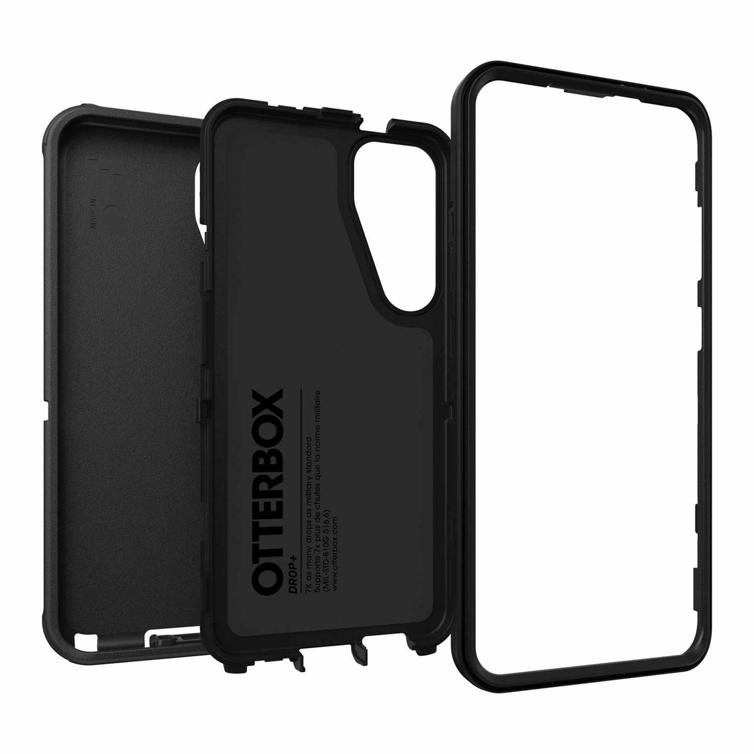 OtterBox Defender Pro Case Black for Samsung Galaxy S25+/Galaxy S24+