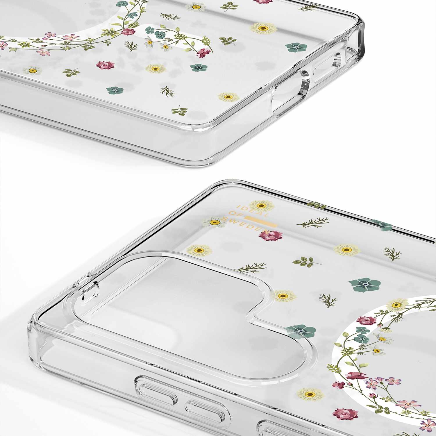 Ideal of Sweden Clear Mid Case w/Magnets Petite Floral for Samsung Galaxy S25 Ultra