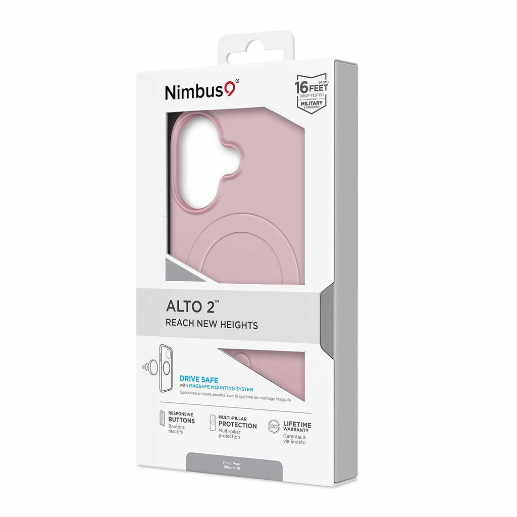 Nimbus9 Alto 2 MagSafe Case Pink for iPhone 16 - GekkoTech