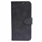 Blu Element Vegan Leather Folio Wallet Case Black for iPhone 16 Black
