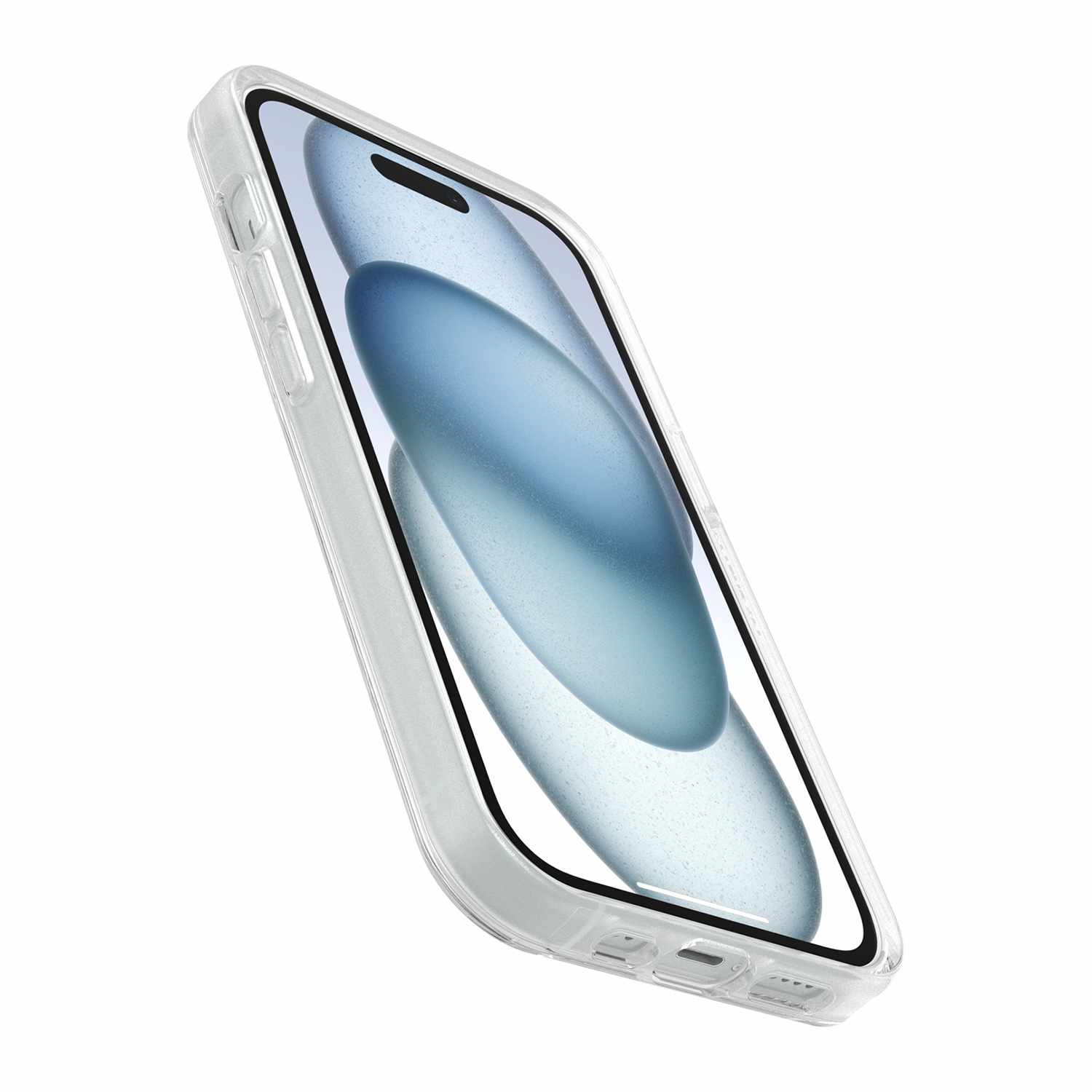 OtterBox Symmetry Clear MagSafe Case Clear with Blue Tint for iPhone 16e/15/14/13 in Bulk Packaging