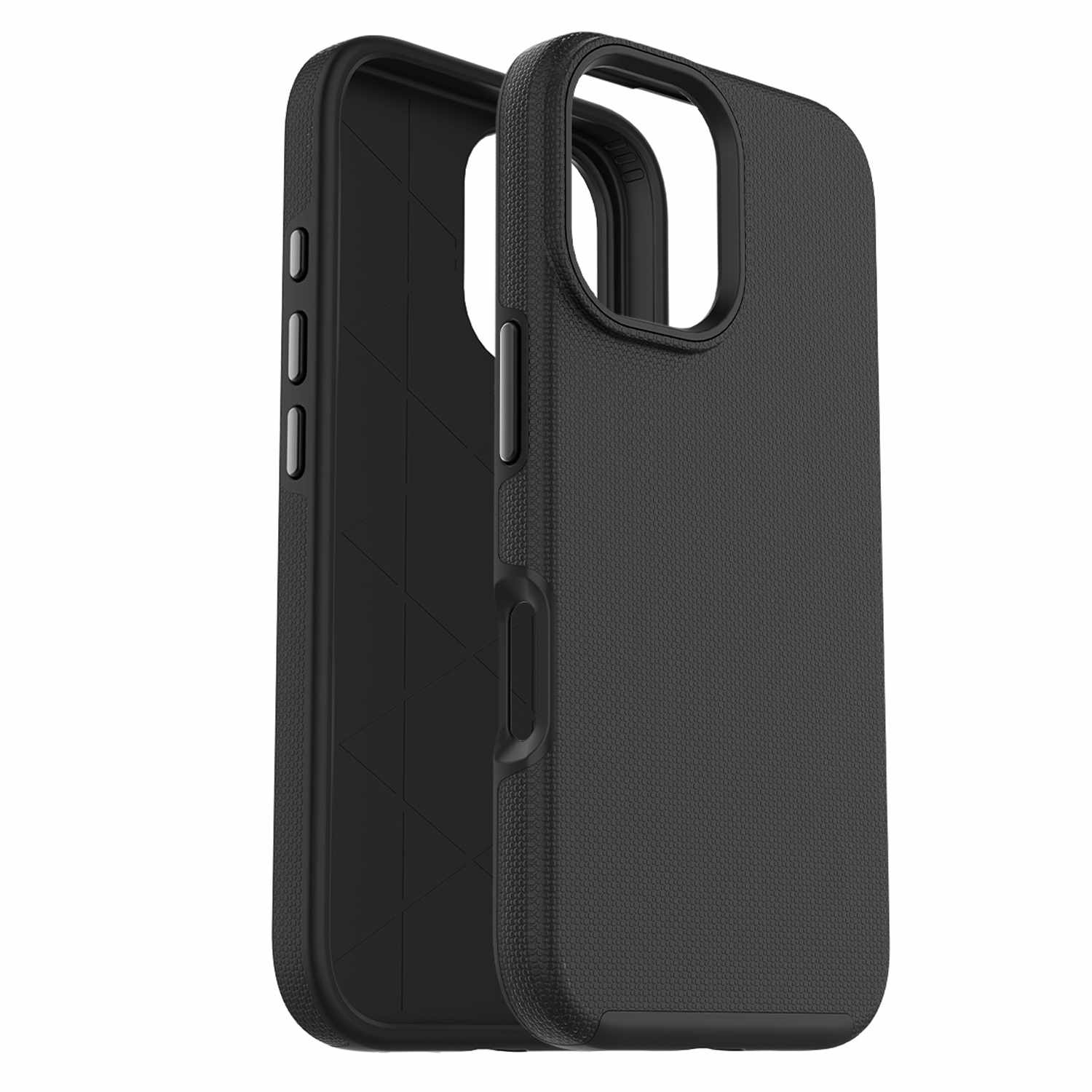 Blu Element Armour Rugged Case Black for iPhone 16 in Bulk Packaging