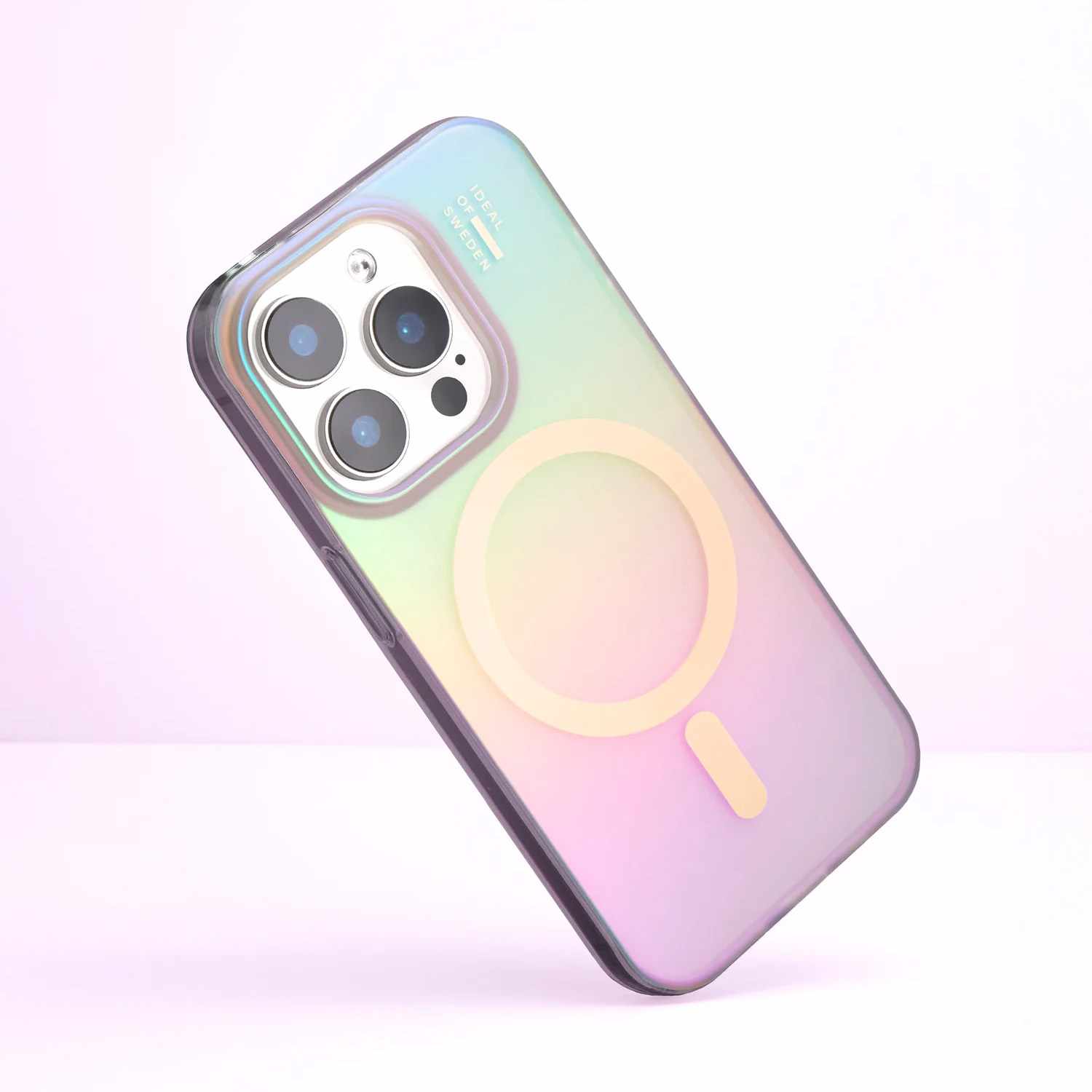 Ideal of Sweden Clear Case Mid MagSafe Shimmer for iPhone 16e/15/14/13