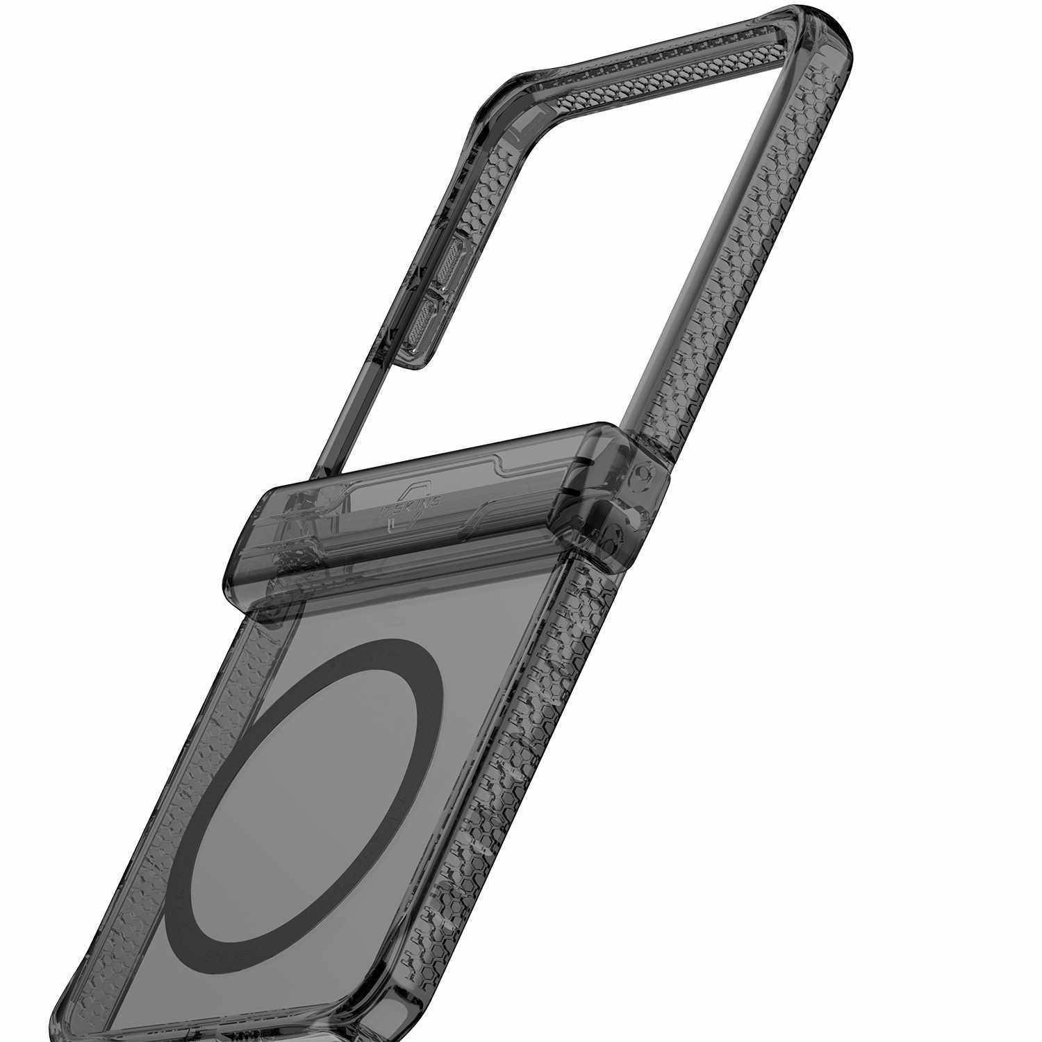 ITSKINS Hybrid_R Hinge w/Magnets Case Smoke/Transparent for Samsung Galaxy Z Flip7