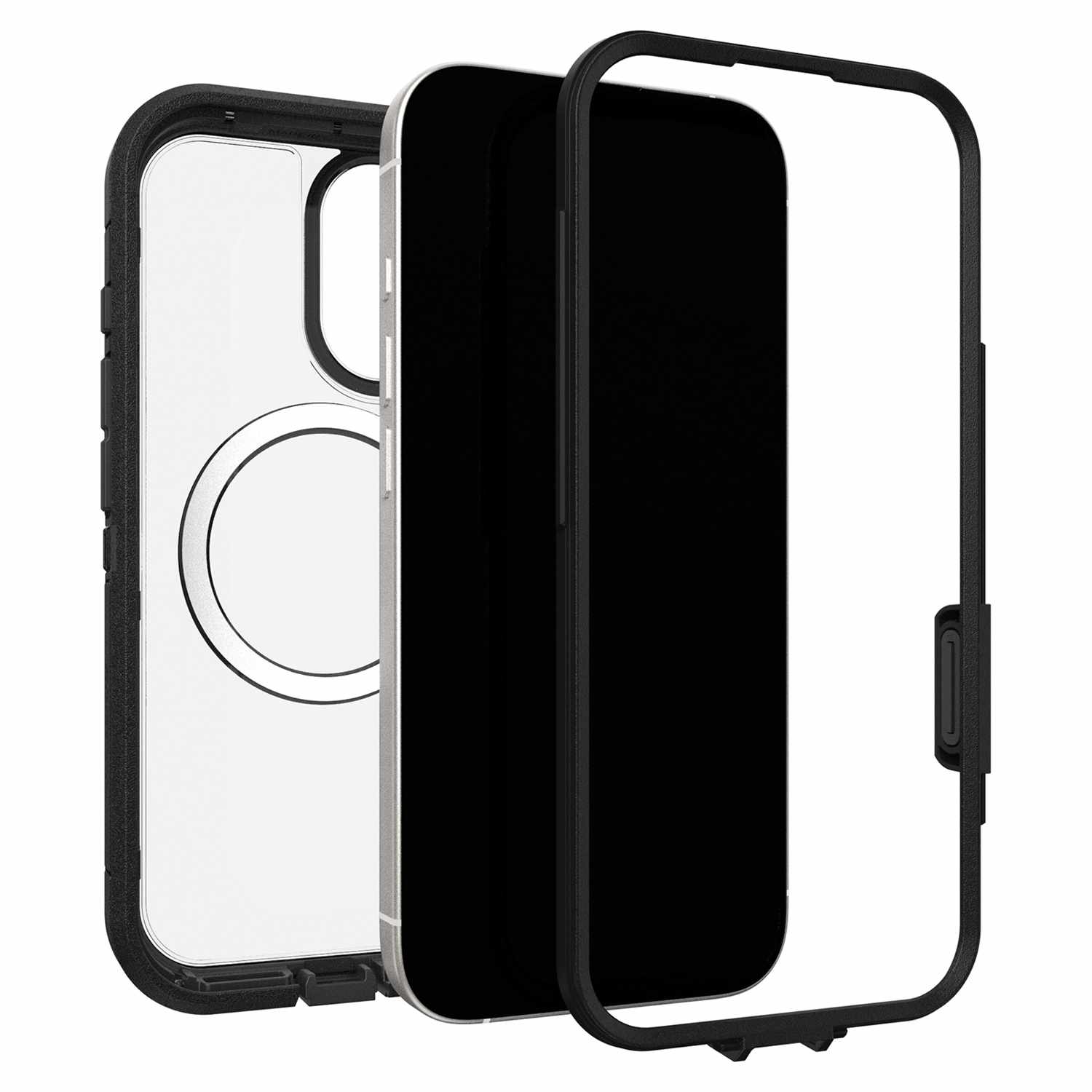 OtterBox Defender Pro XT Clear MagSafe Case w/Camera Control Dark Side (Black) for iPhone 17