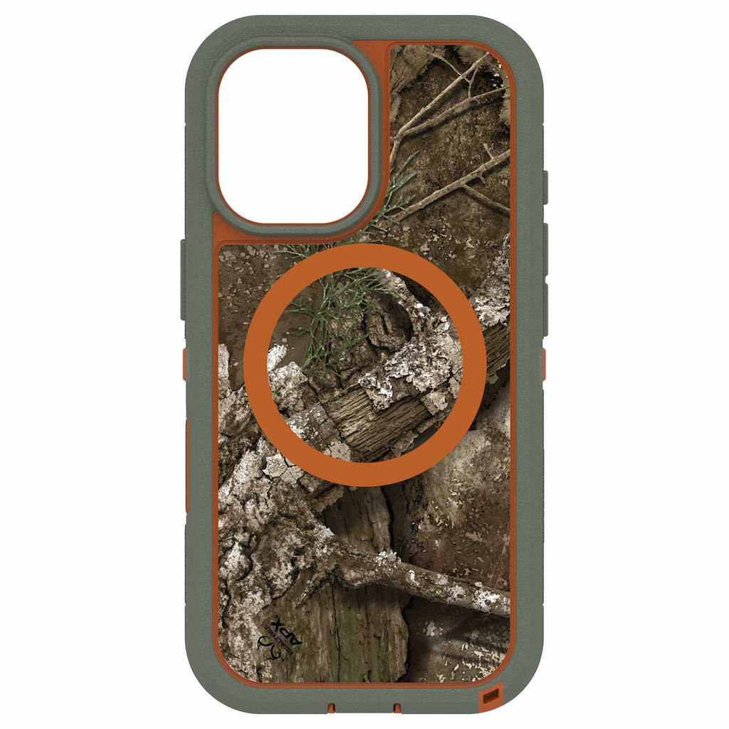 OtterBox Defender Pro XT Clear MagSafe Case w/Camera Control Realtree Apx (Green) for iPhone 17