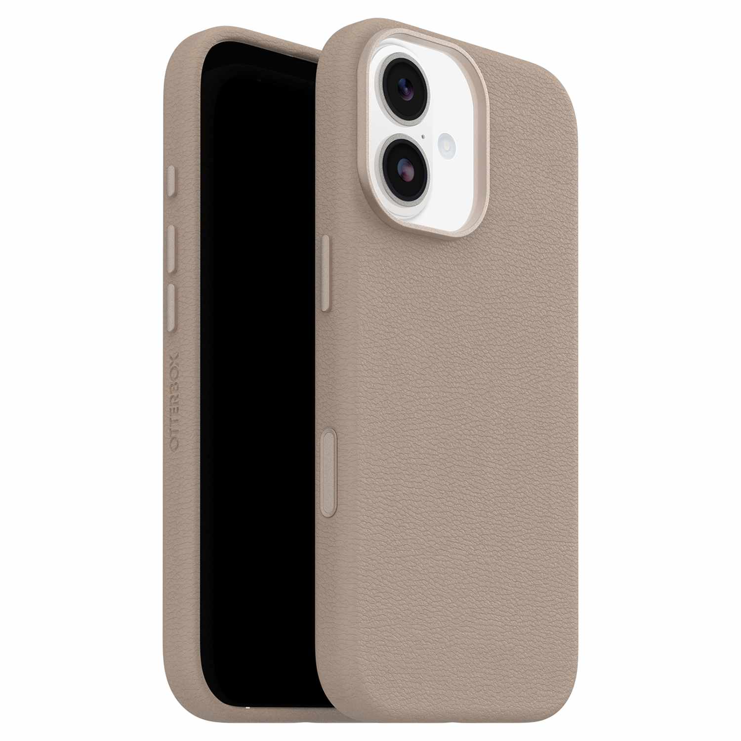 OtterBox Symmetry Cactus Leather MagSafe Case w/Camera Control Grey Comfort for iPhone 17