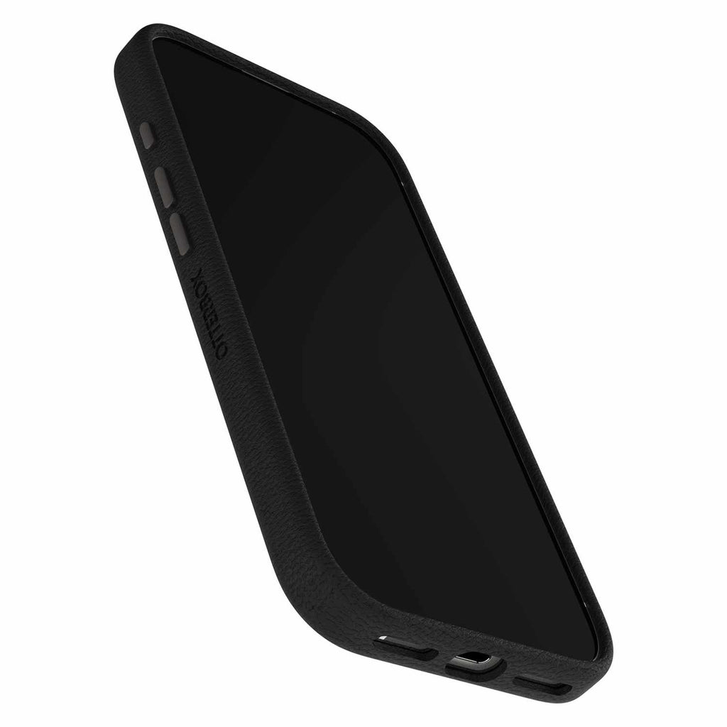 OtterBox Symmetry Cactus Leather MagSafe Case w/Camera Control Noir Ash (Black) for iPhone 17