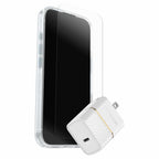 OtterBox Protection+Power Kit (Symmetry Clear MagSafe w/Glass + Wall Charger 30W White) Clear for iPhone 17