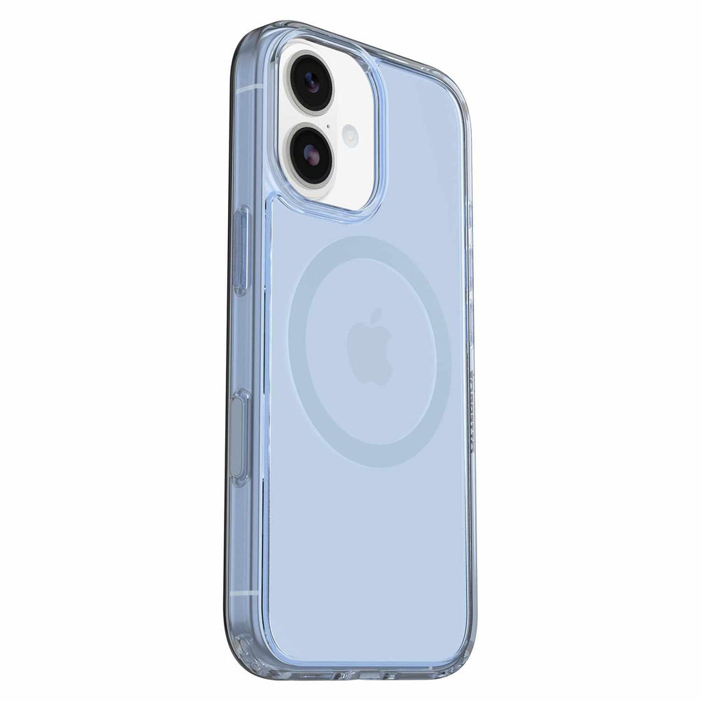 OtterBox Symmetry Clear MagSafe Case w/Camera Control Silver Glade (Blue) for iPhone 17