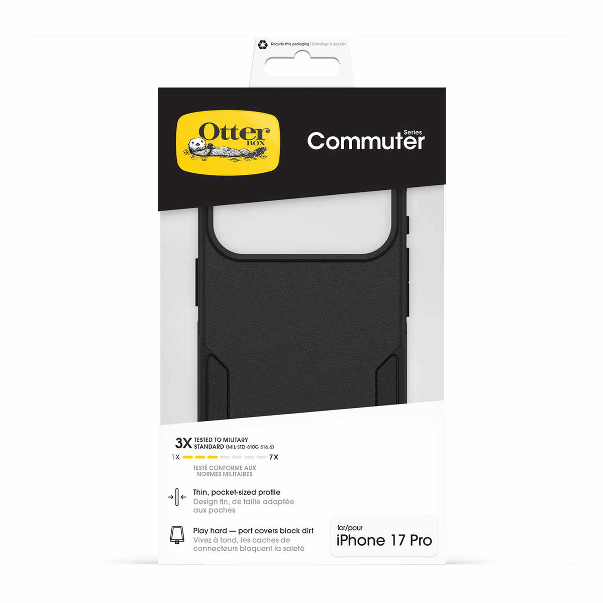 OtterBox Commuter MagSafe Case w/Camera Control Black for iPhone 18 Pro/17 Pro