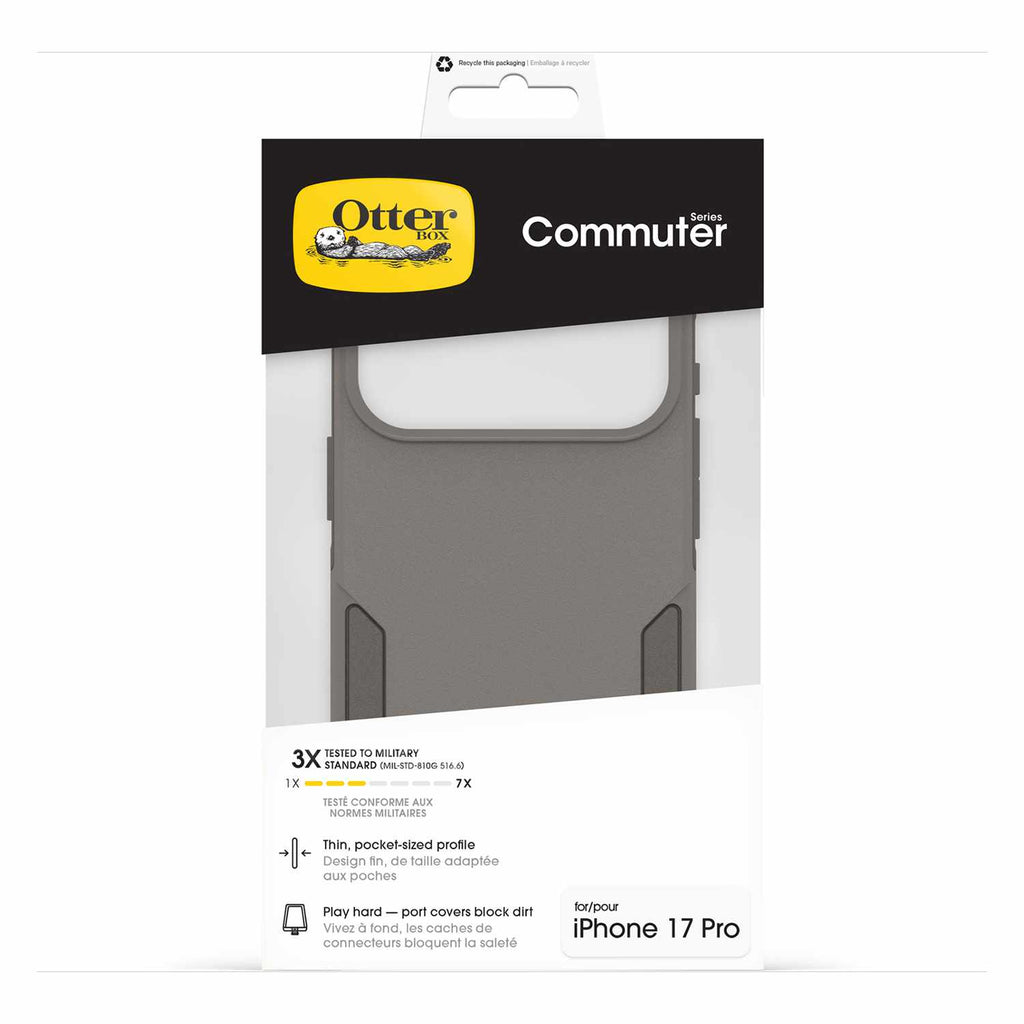 OtterBox Commuter MagSafe Case w/Camera Control Grey Comfort for iPhone 17 Pro