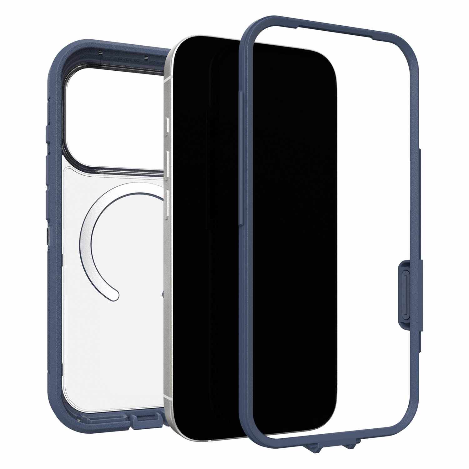 OtterBox Defender Pro XT Clear MagSafe Case w/Camera Control Bootcut (Blue) for iPhone 17 Pro