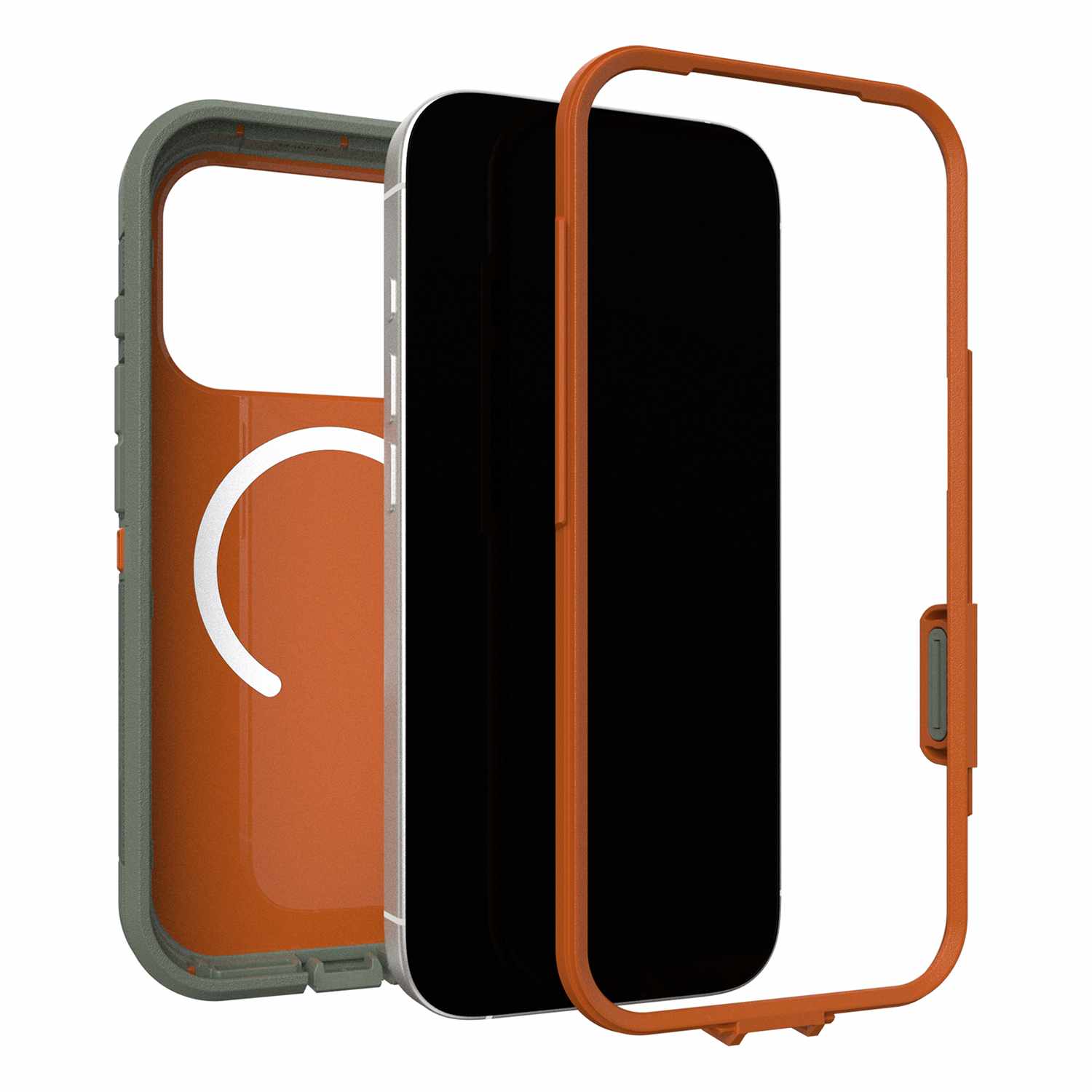 OtterBox Defender Pro XT Clear MagSafe Case w/Camera Control Realtree Apx (Green) for iPhone 17 Pro