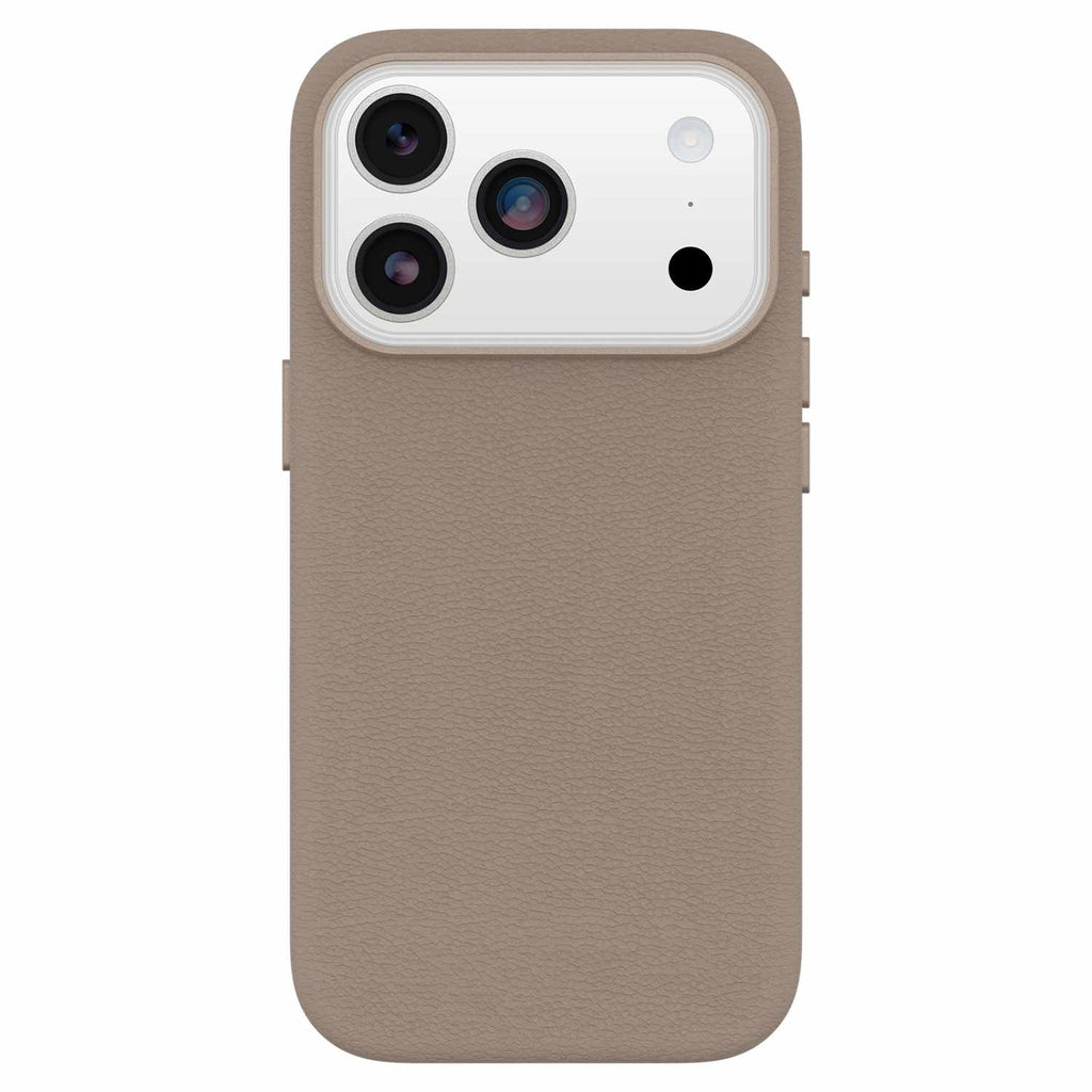 OtterBox Symmetry Cactus Leather MagSafe Case w/Camera Control Grey Comfort for iPhone 17 Pro
