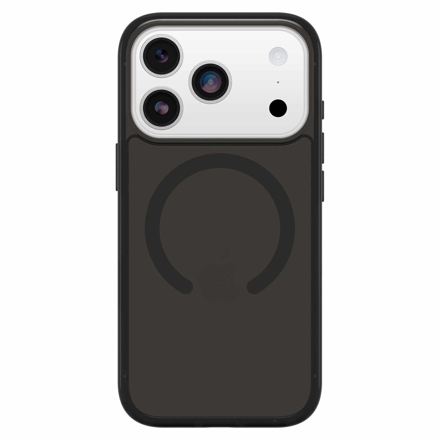 OtterBox Symmetry Clear MagSafe Case w/Camera Control Black Mist (Black) for iPhone 17 Pro