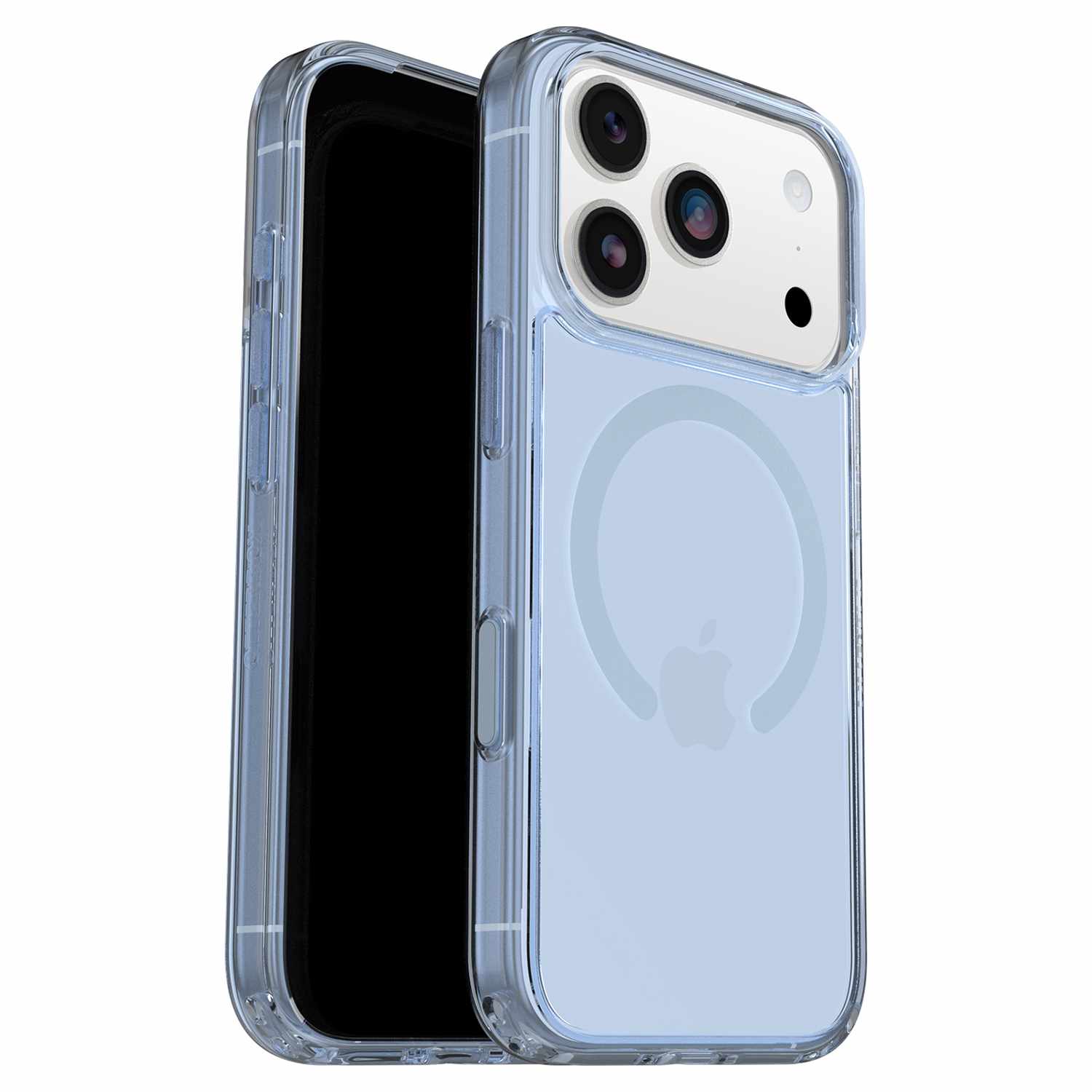 OtterBox Symmetry Clear MagSafe Case w/Camera Control Silver Glade (Blue) for iPhone 17 Pro