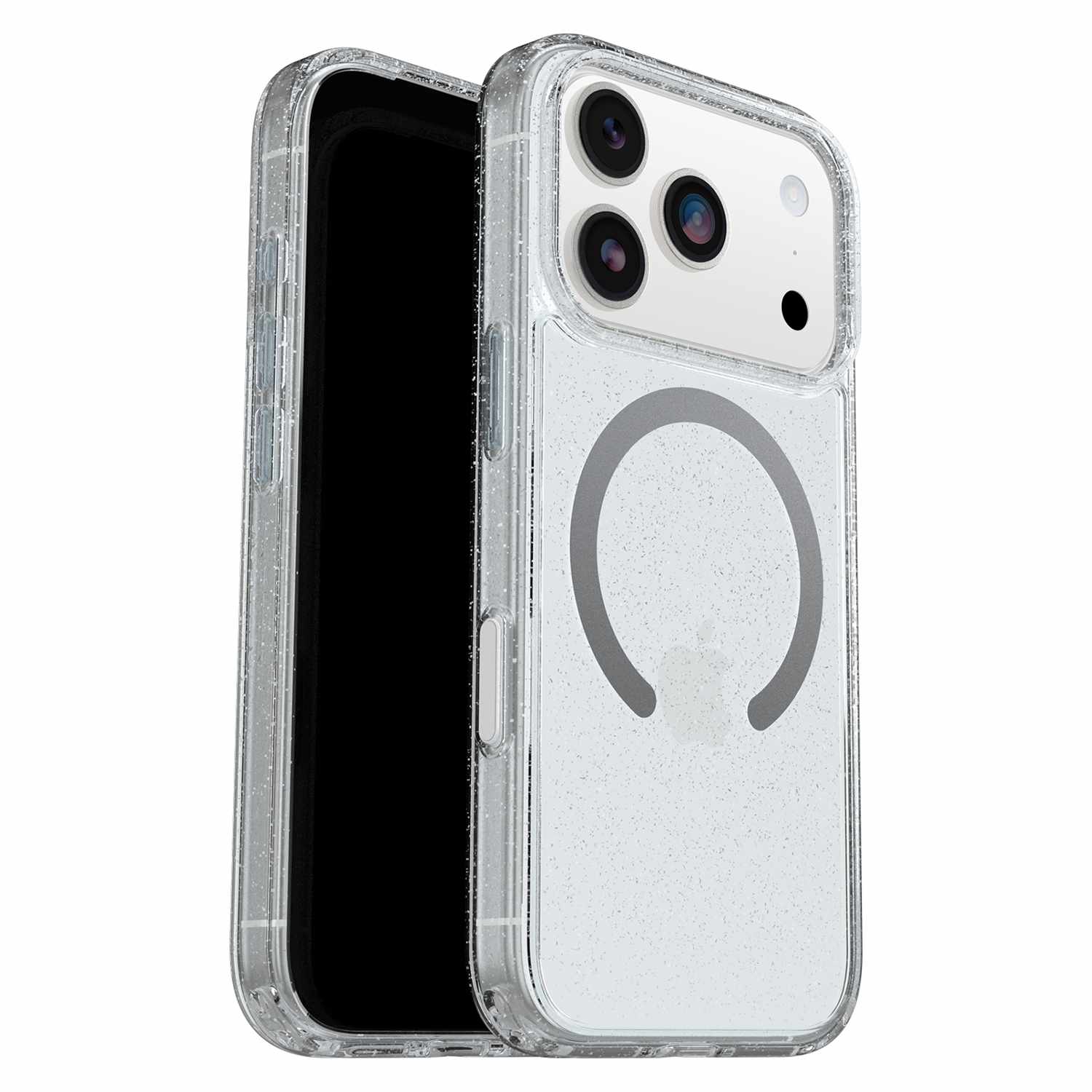 OtterBox Symmetry Clear MagSafe Case w/Camera Control Stardust 3.0 with Blue Tint (Clear) for iPhone 17 Pro