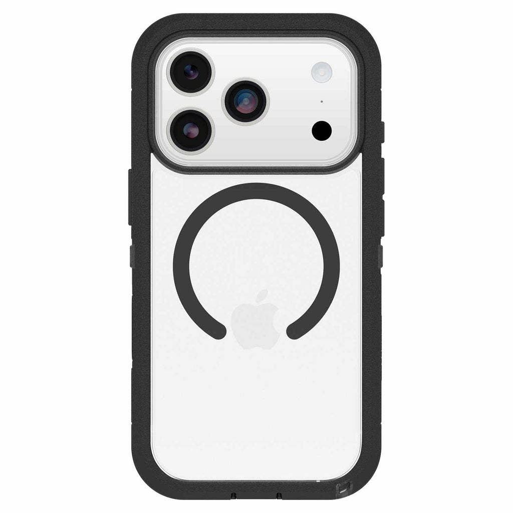 OtterBox Defender Pro XT MagSafe Case with HolsterDark Side (Black) for iPhone 17 Pro in Bulk Packaging