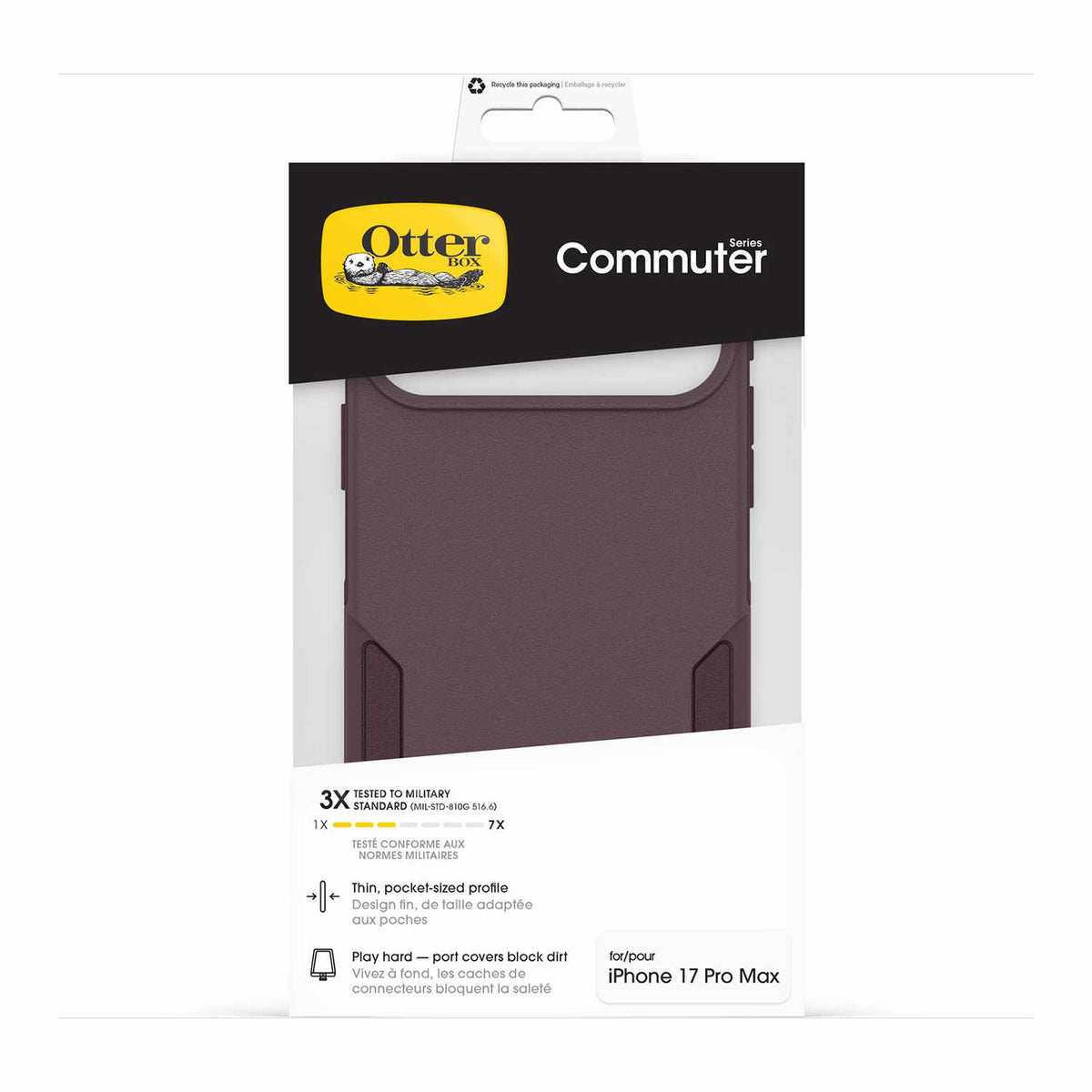 OtterBox Commuter MagSafe Case w/Camera Control Trailhead (Purple) for iPhone 18 Pro Max/17 Pro Max