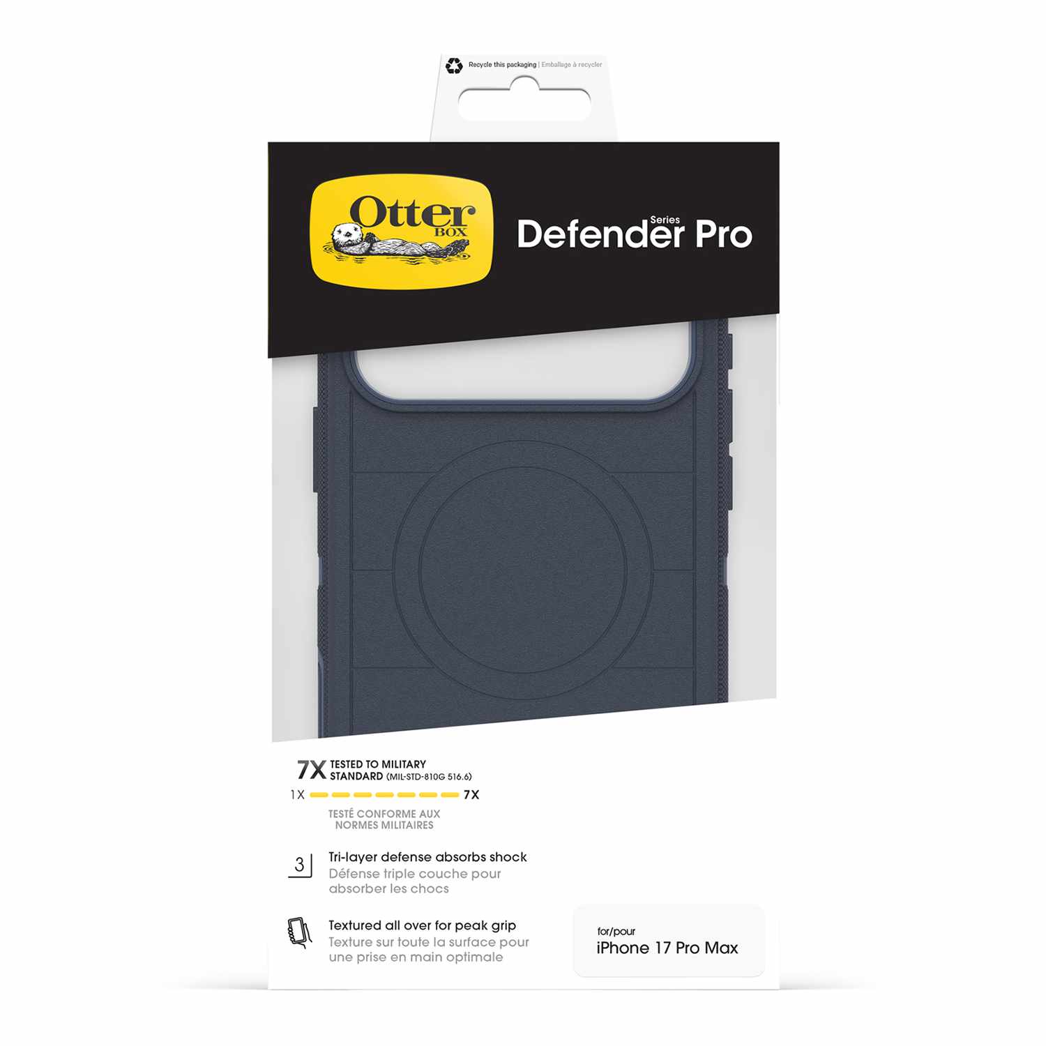 OtterBox Defender Pro MagSafe Case w/Camera Control Riverside (Blue) for iPhone 17 Pro Max