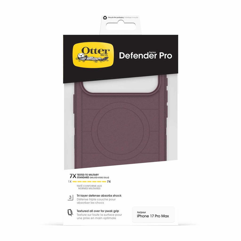 OtterBox Defender Pro MagSafe Case w/Camera Control Trailhead (Purple) for iPhone 17 Pro Max