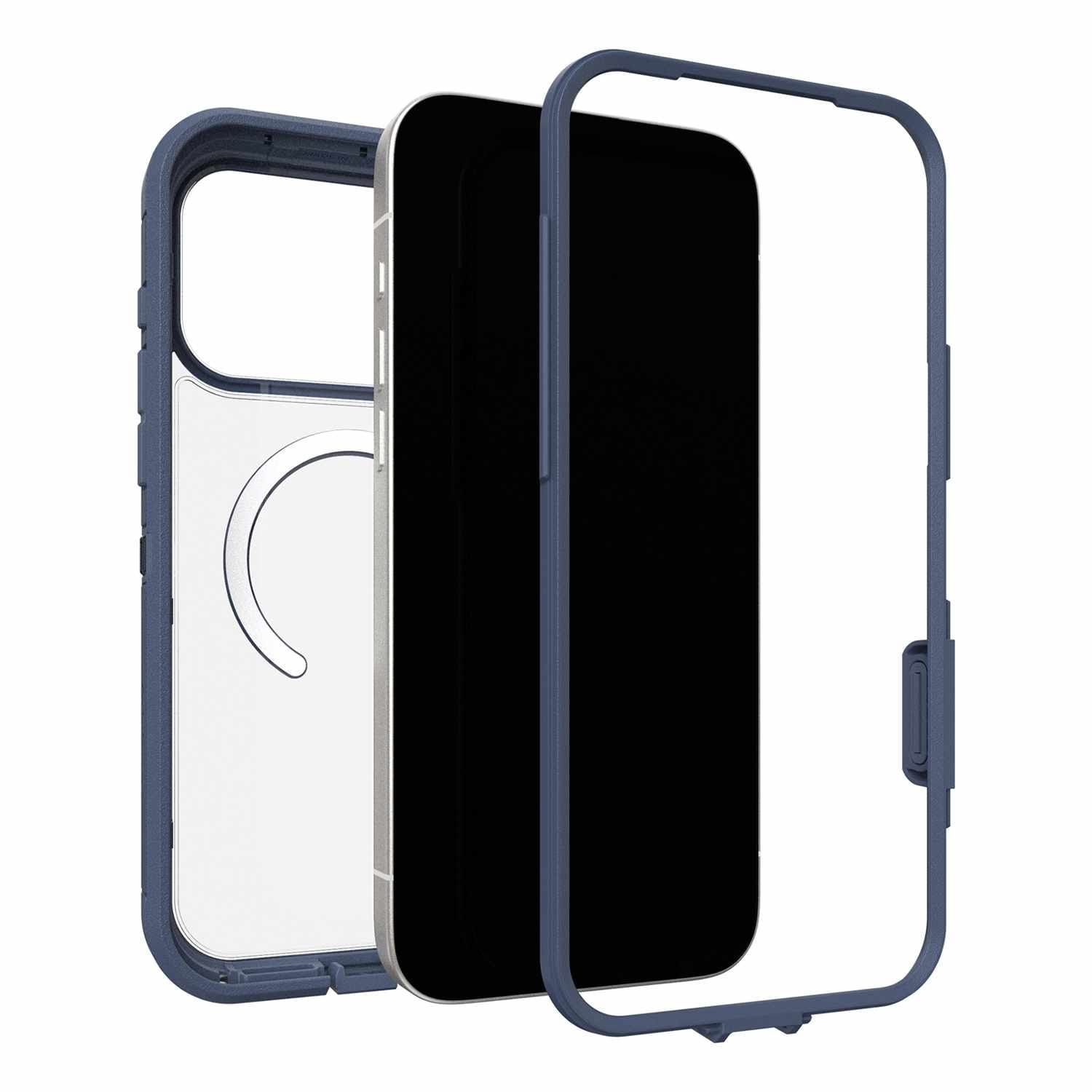OtterBox Defender Pro XT Clear MagSafe Case w/Camera Control Bootcut (Blue) for iPhone 17 Pro Max