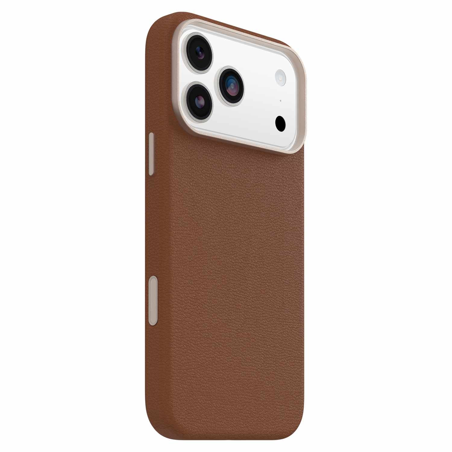 OtterBox Symmetry Cactus Leather MagSafe Case w/Camera Control Dessert Saddle (Brown) for iPhone 17 Pro Max