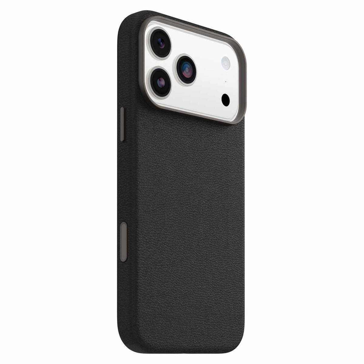 OtterBox Symmetry Cactus Leather MagSafe Case w/Camera Control Noir Ash (Black) for iPhone 18 Pro Max/17 Pro Max