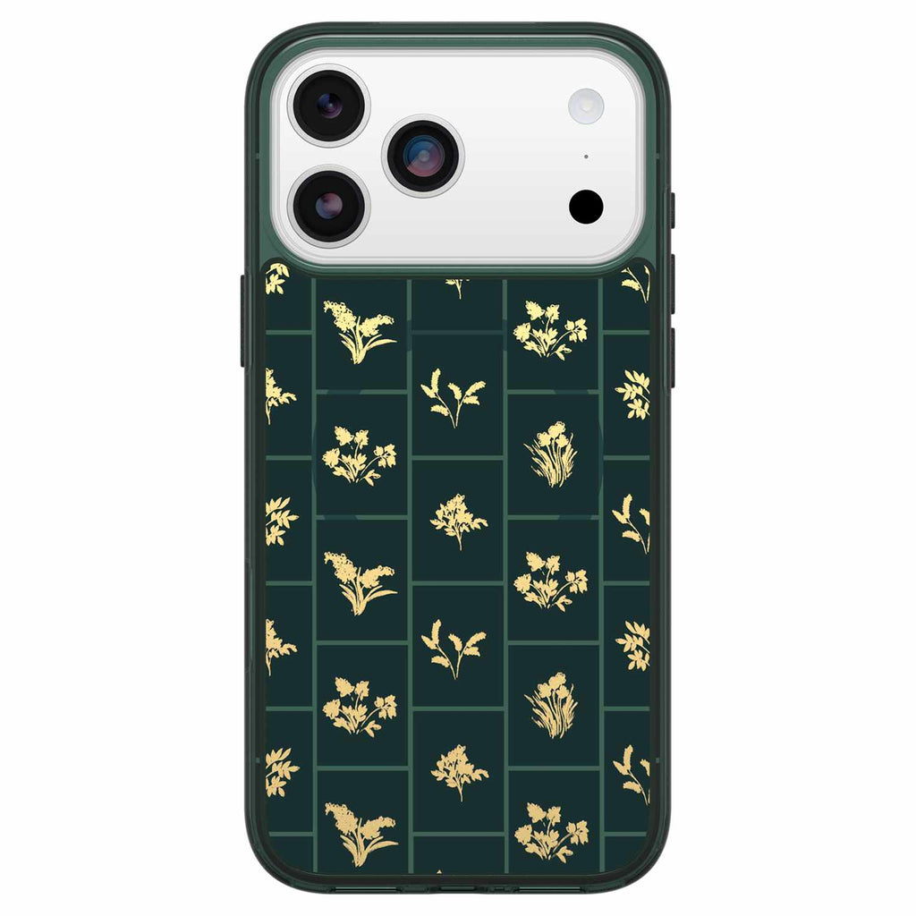 OtterBox Symmetry Clear MagSafe Case w/Camera Control Golden Bloom (Green) for iPhone 17 Pro Max